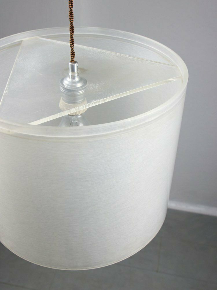 photo for sale Vintage Italian Acrylic Glass Pendant Lamp, 1980s