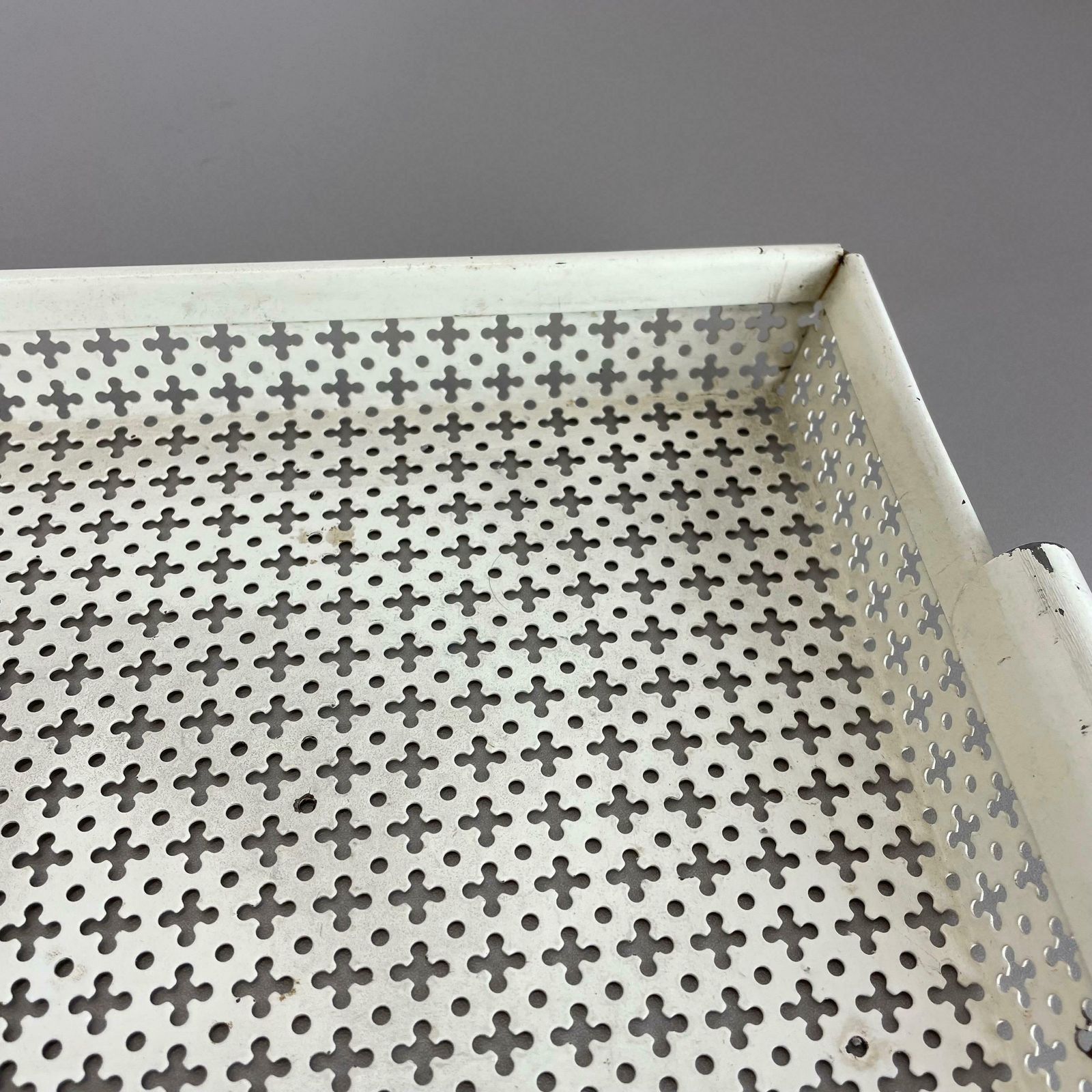 Original French Modernist Metal Tray Rigituelle By Mathieu Matégot 1950s photo buy