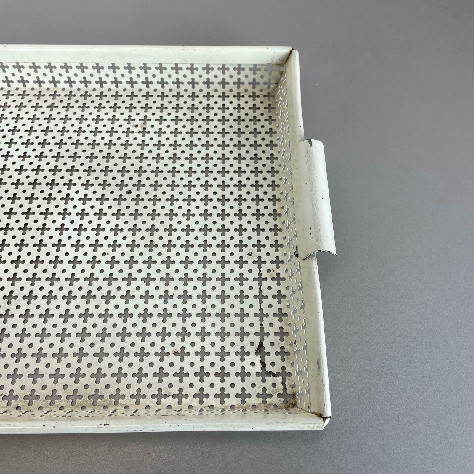Home Decor Original French Modernist Metal Tray Rigituelle By Mathieu Matégot 1950s photo