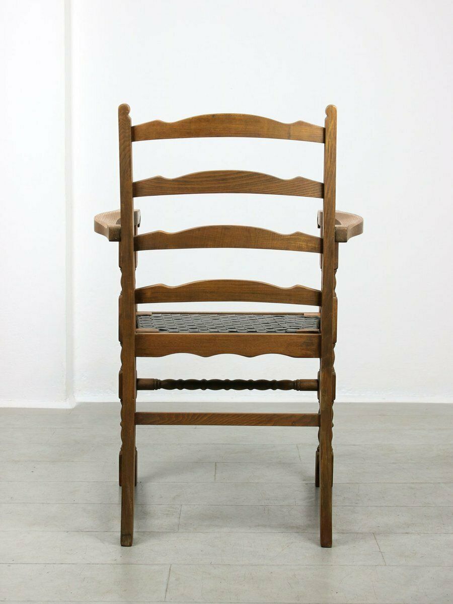photo for sale Vintage Medieval Chairs In Oak, Set Of 4
