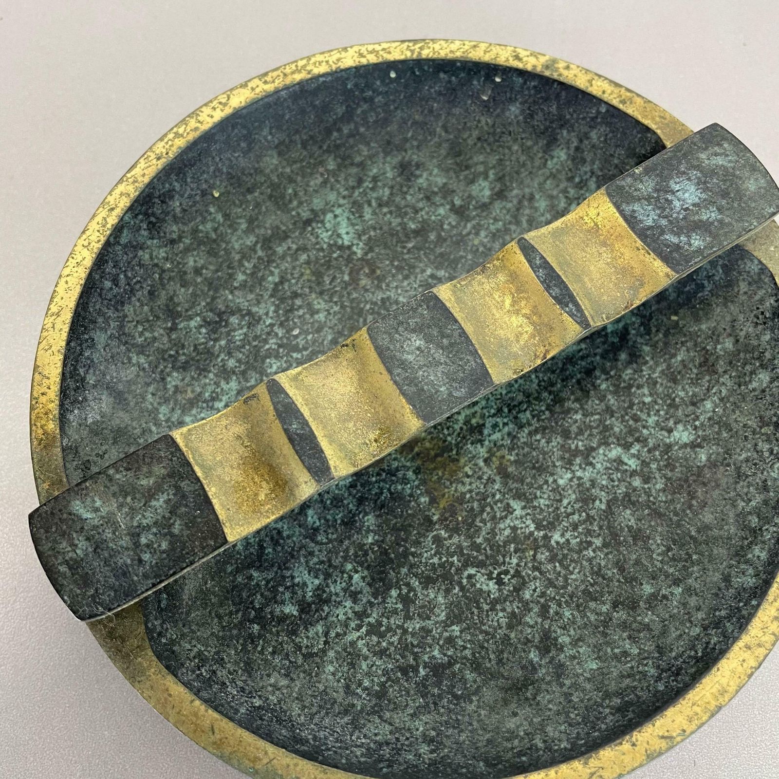 photo furniture Vintage Austrian Tripod Brass Ashtray Hagenauer Era, Austria, 1950s
