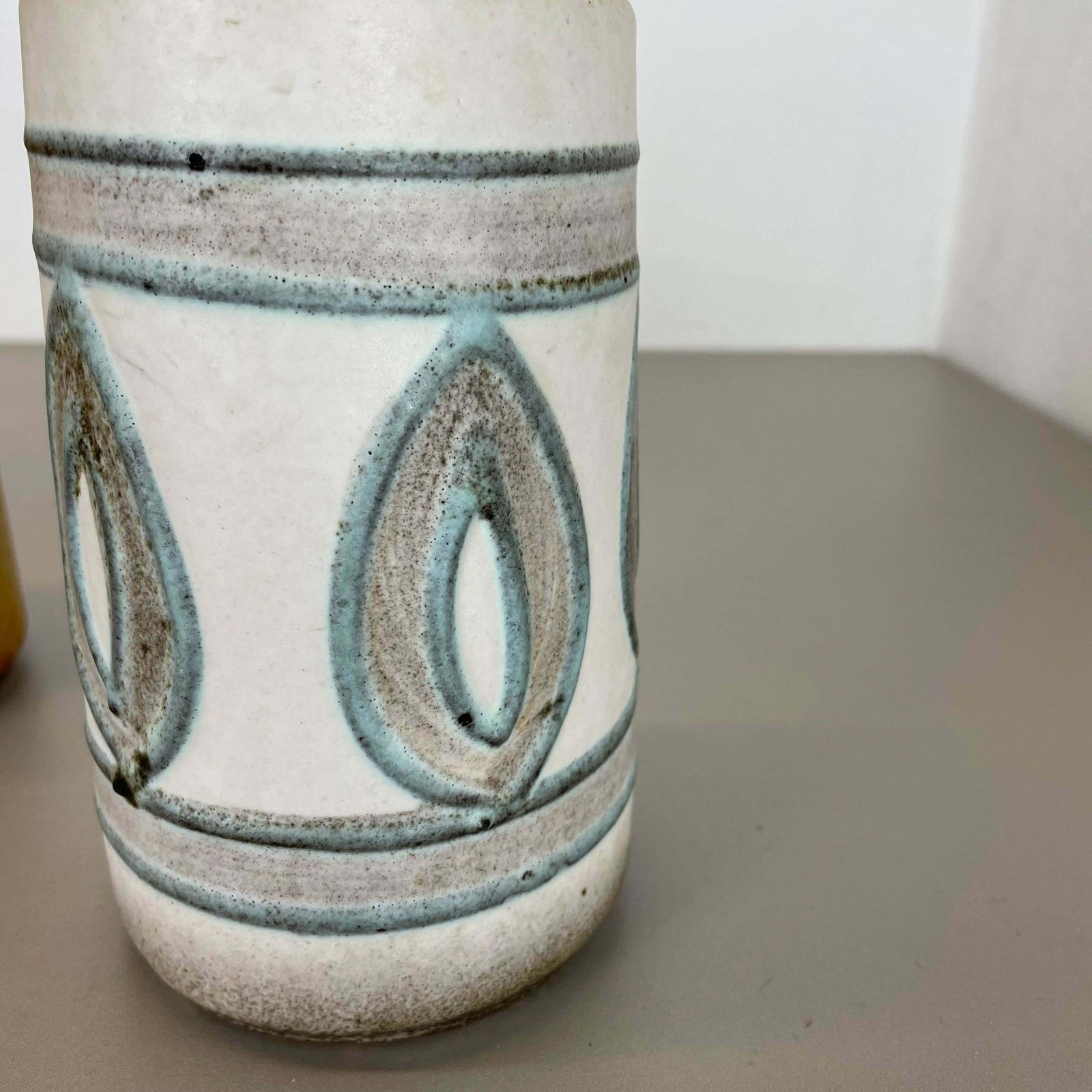 446.0 Set Of Three Pottery Fat Lava Vases "Multi Colour" By Scheurich, Germany, 1970s photo