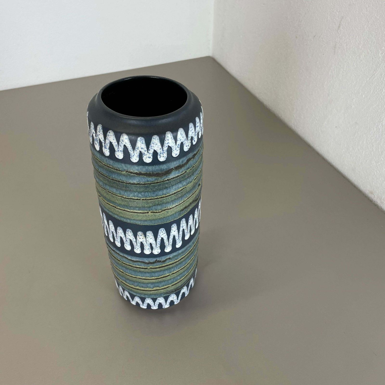 Rare Prototpye Glaze Fat Lava Multi Colour Vase Scheurich Germany Wgp 1970s photo Home Decor