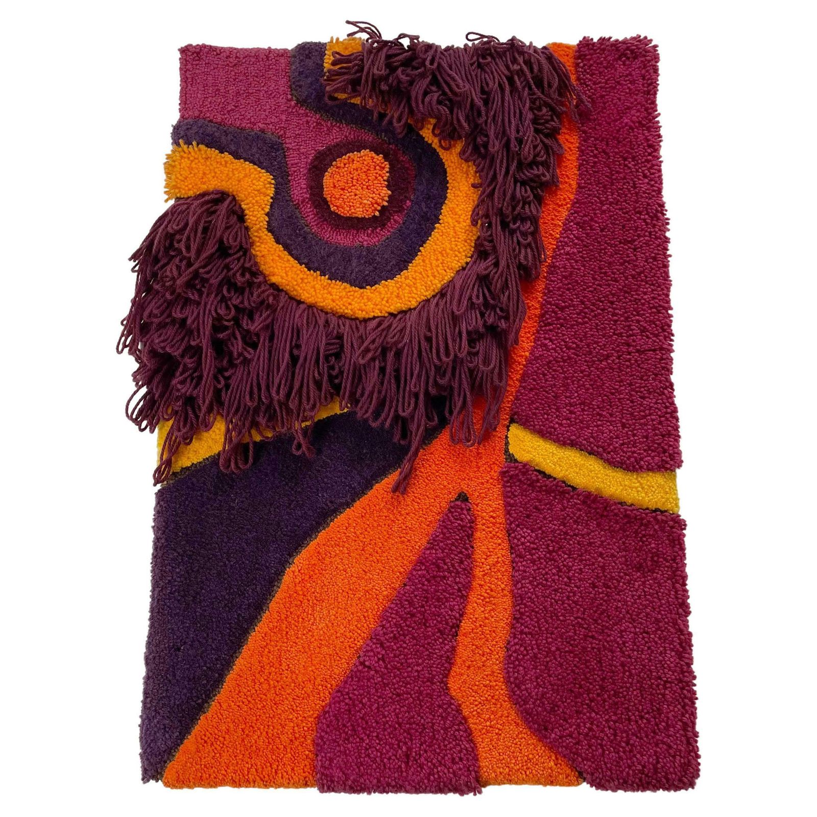 Modernist German Wall Rug By Ewald Kröner For Schloss Hackhausen, Germany, 1970s