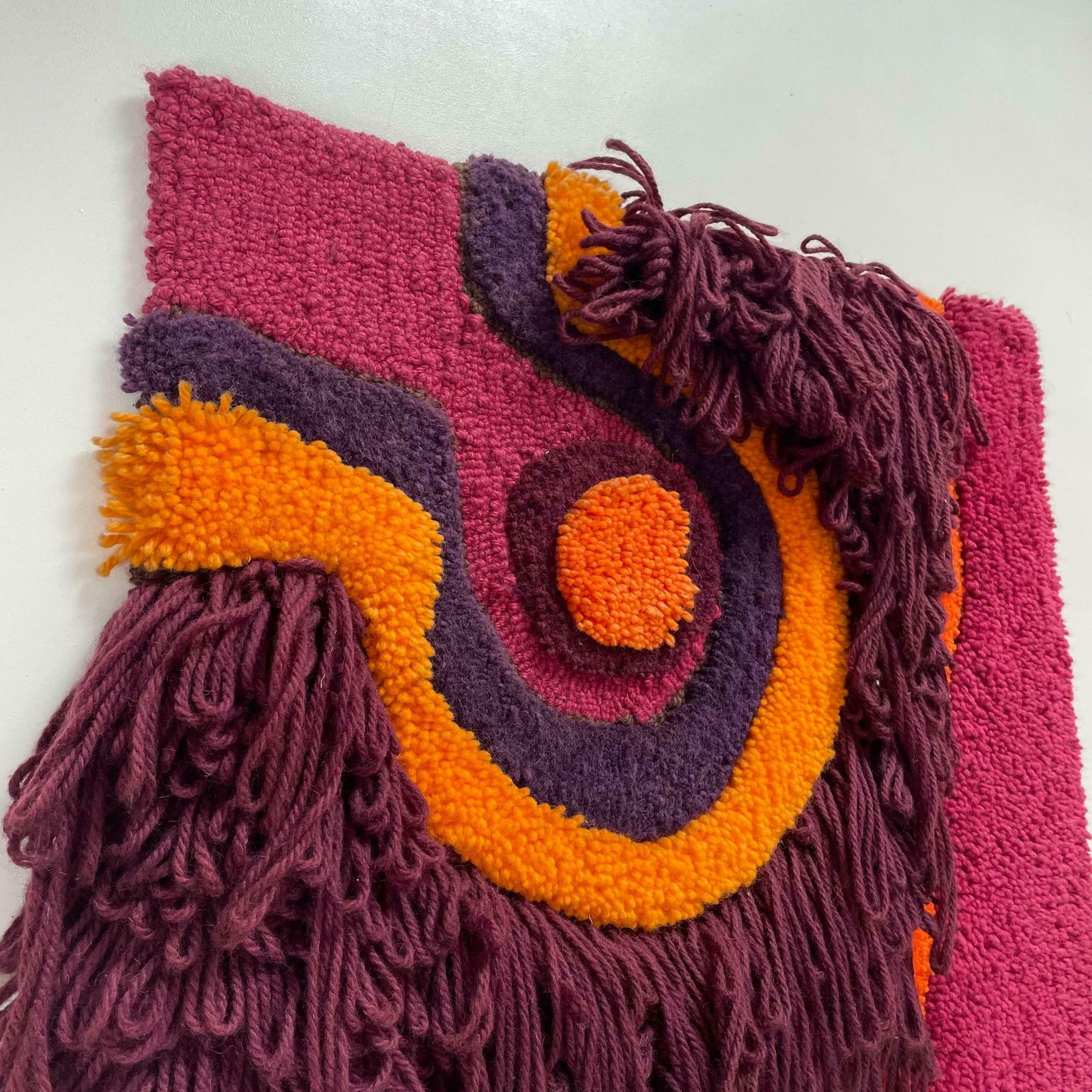 photo vinterior Modernist German Wall Rug By Ewald Kröner For Schloss Hackhausen, Germany, 1970s