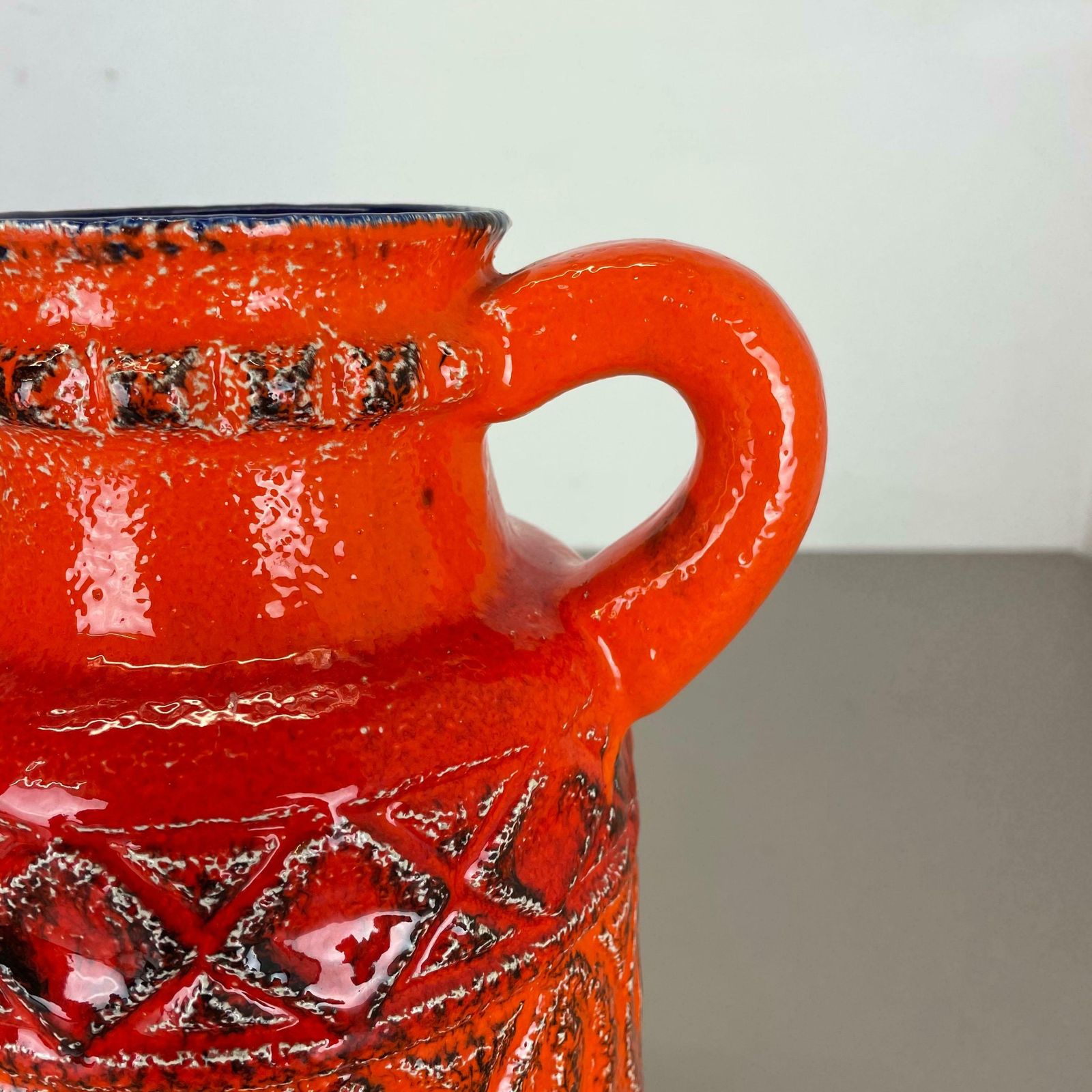 Super Colorful Fat Lava Pottery Vase By Bay Ceramics, Germany, 1970s photo buy