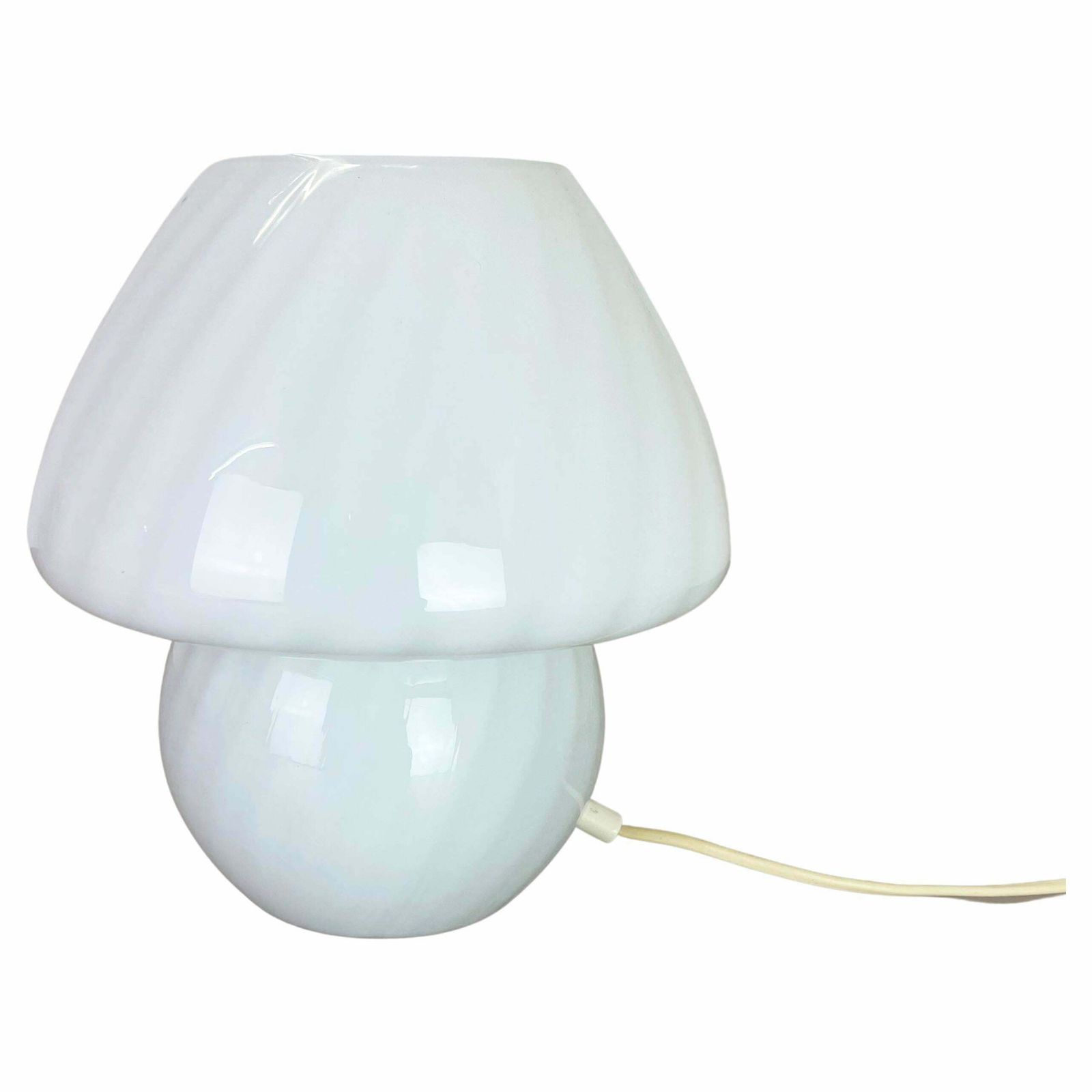 "Mushroom" Murano Glass Table Desktop Light Made By Vetri Murano, Italy, 1970s