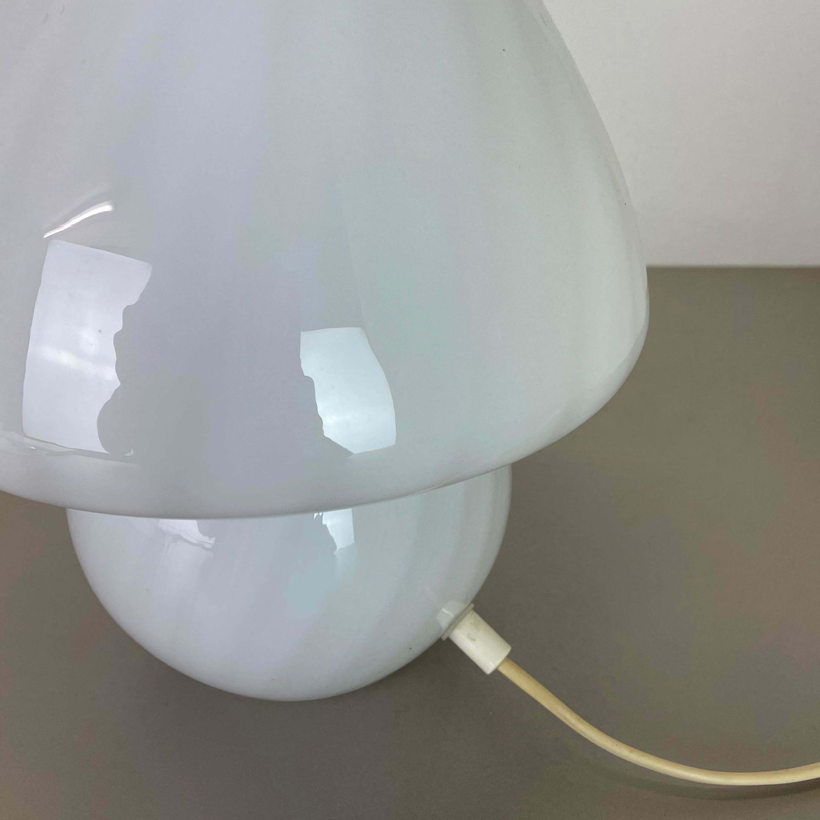 Lighting "Mushroom" Murano Glass Table Desktop Light Made By Vetri Murano, Italy, 1970s photo