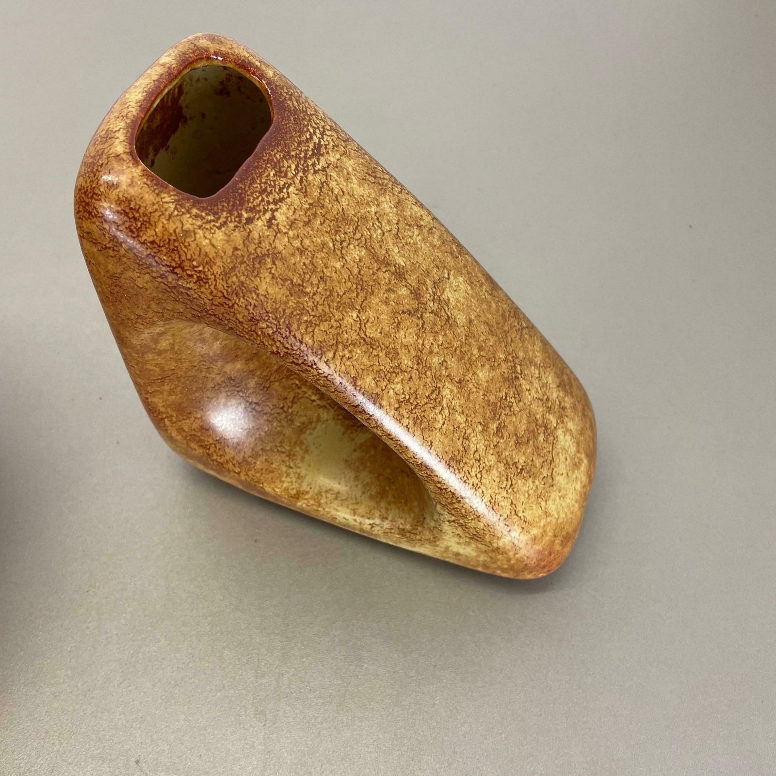 719.0 Set Of 2 Ceramic Studio Pottery Vases By Bertoncello Ceramics Italy 1970s photo