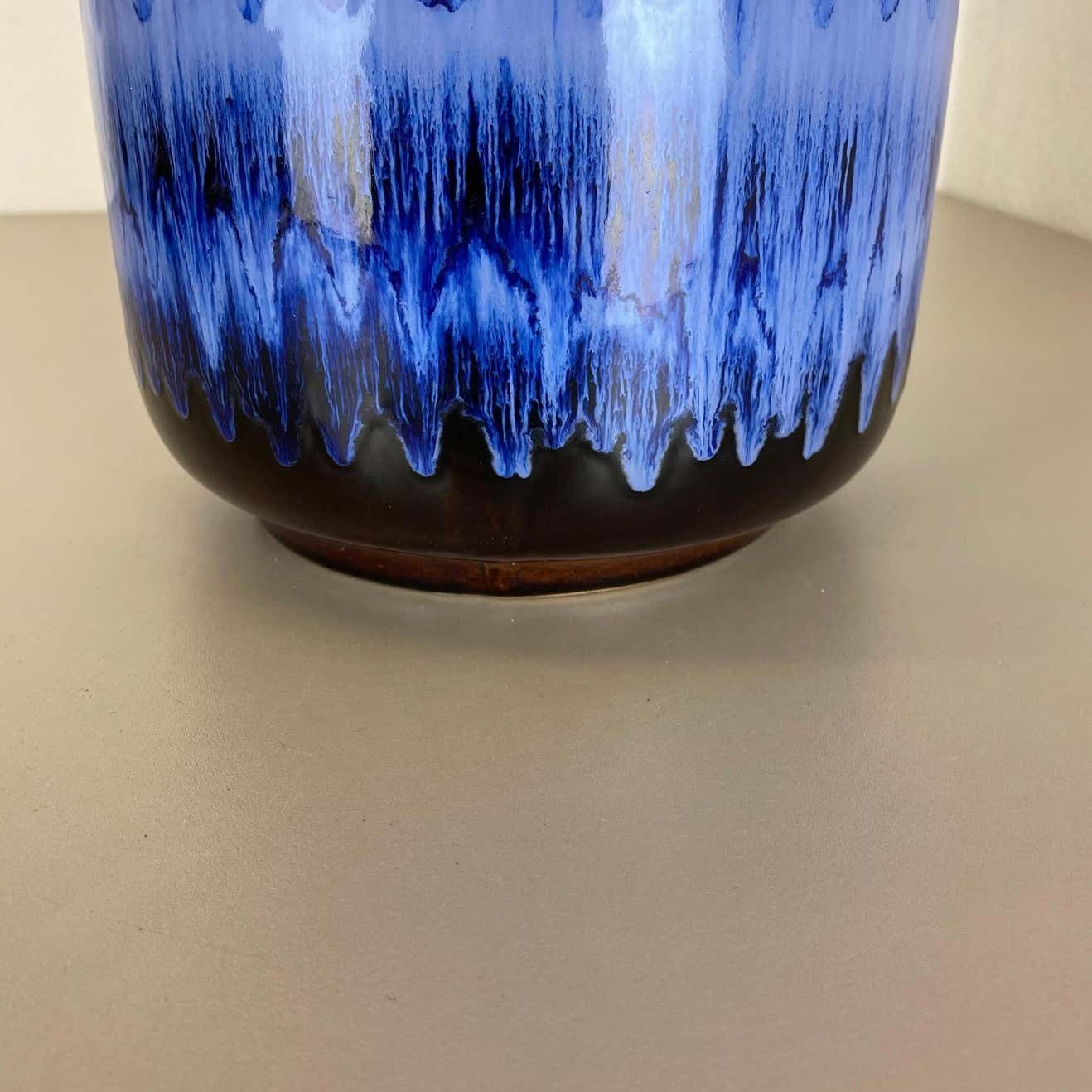 photo vinterior Large Pottery Fat Lava Multi Color Floor Vase 408 40 Made By Scheurich, 1970s