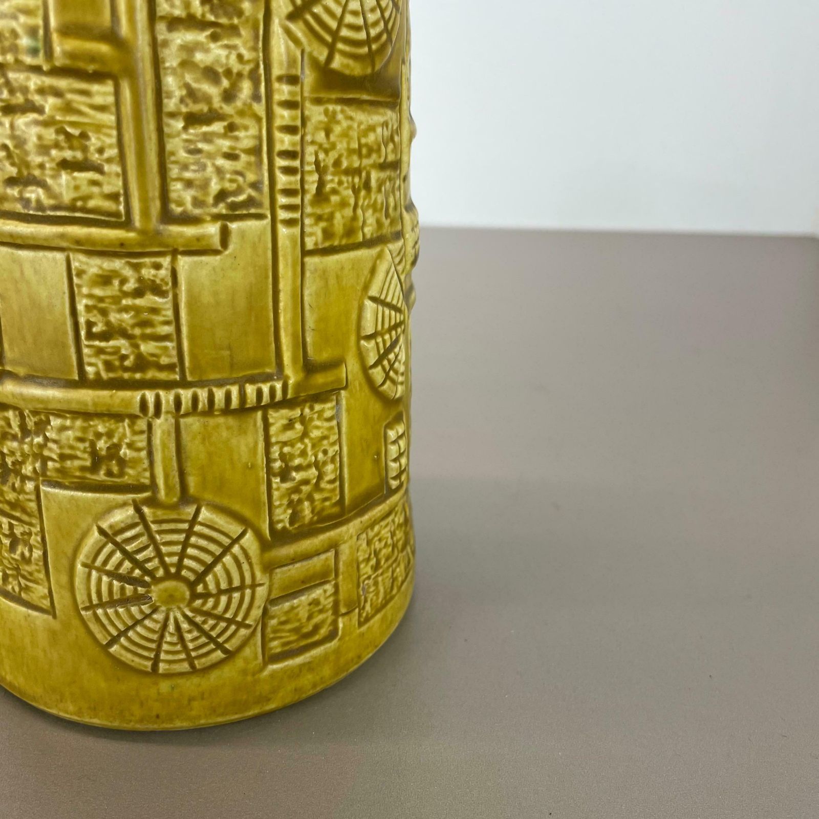 photo vinterior Set Of 2 Multi Colour Fat Lava Op Art Pottery Vase By Bay Ceramics Germany 1970s