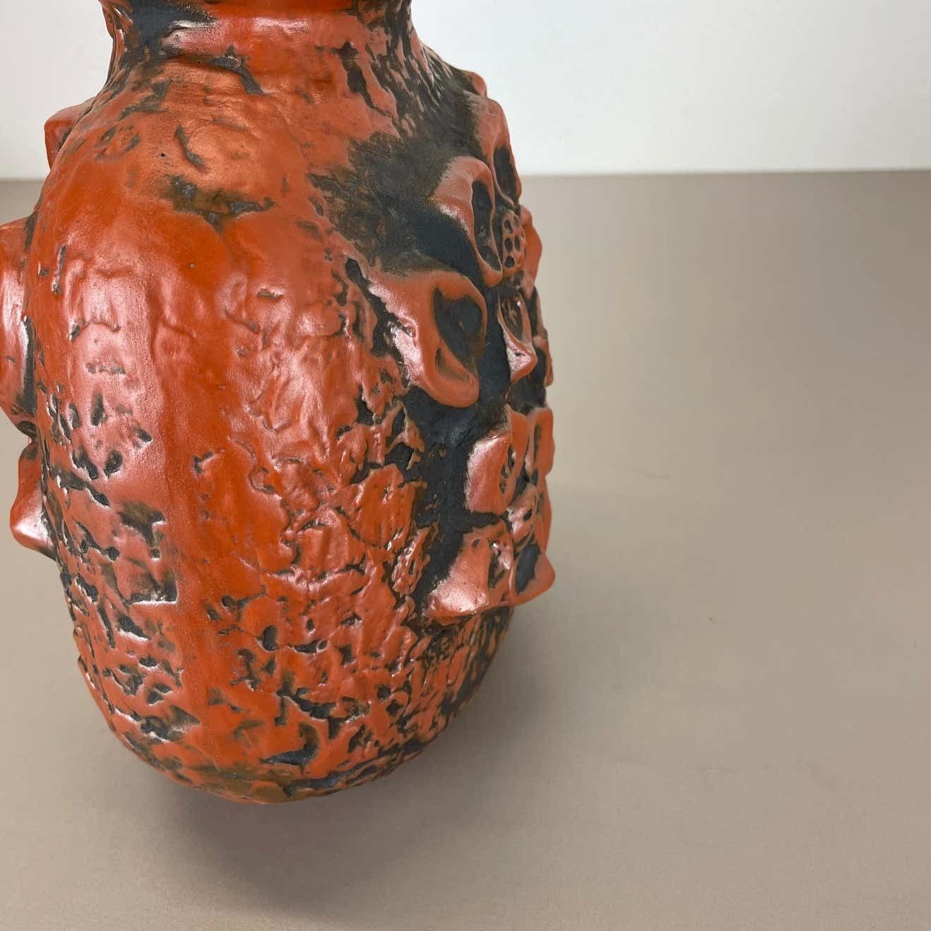 photo furniture Fat Lava Ceramic Pottery Vase Heinz Siery Carstens Tönnieshof, Germany, 1970s