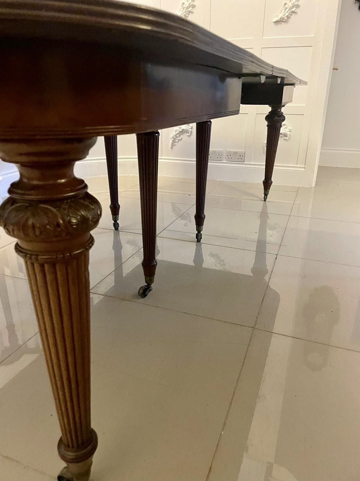 Superb Quality Metamorphic Antique Regency Figured Mahogany Extending Dining Table H 74 X W 122 X D 244.5cm photo buy