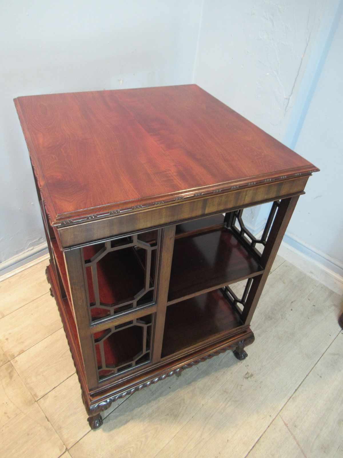 Chippendale  Style Mahogany Revolving Bookcase photo Furniture