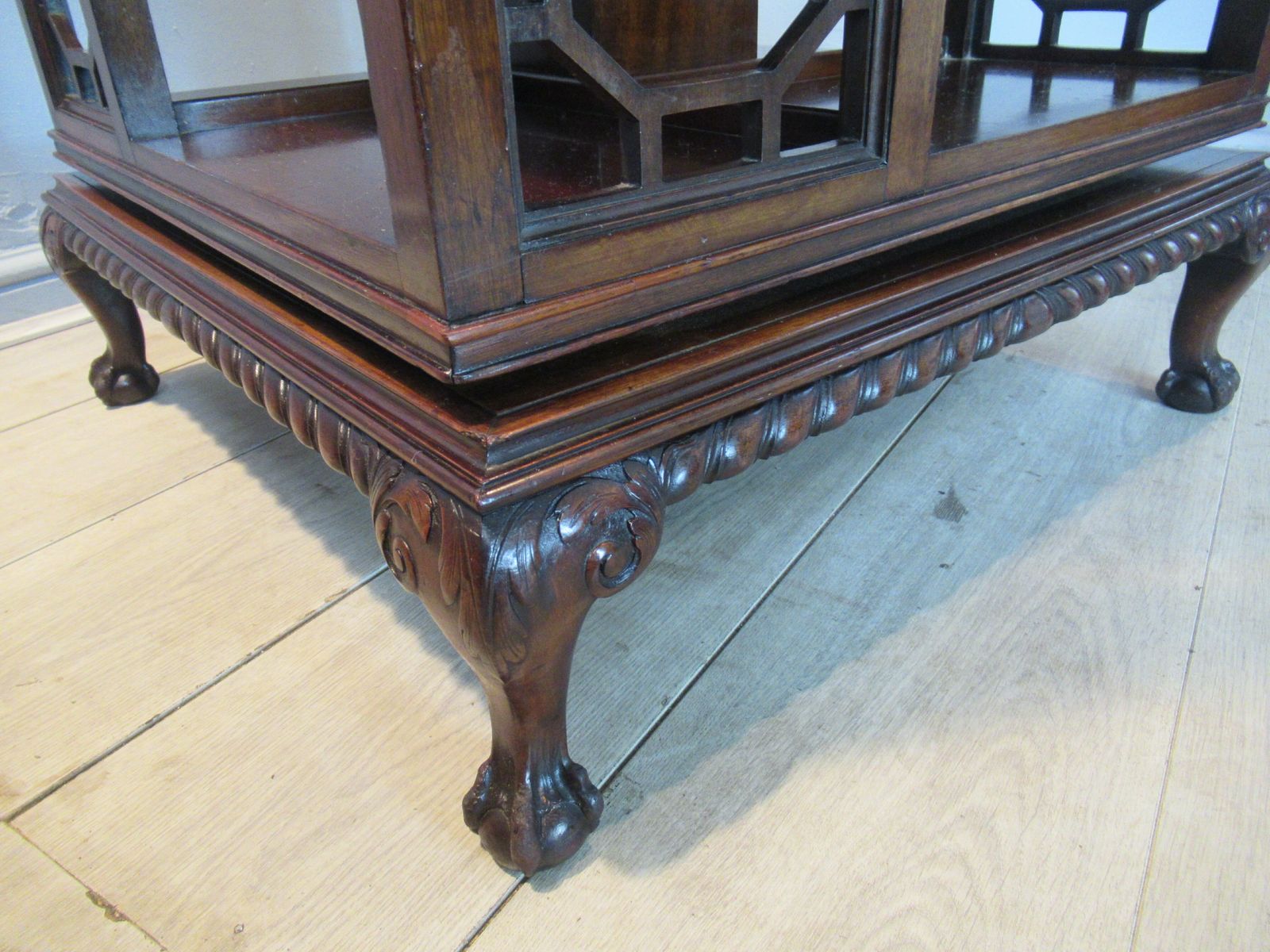 Chippendale  Style Mahogany Revolving Bookcase photo 1200.0