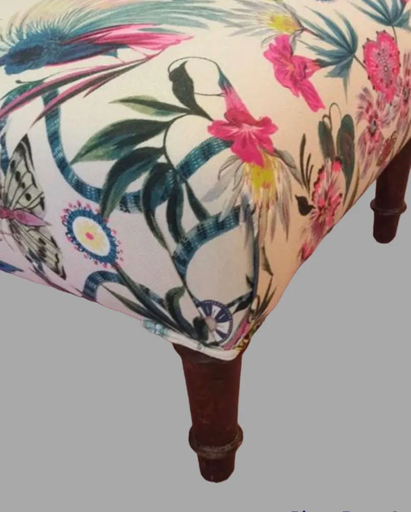 An Edwardian Nursing Chair Covered In An Osborne And Little Fabric photo Furniture