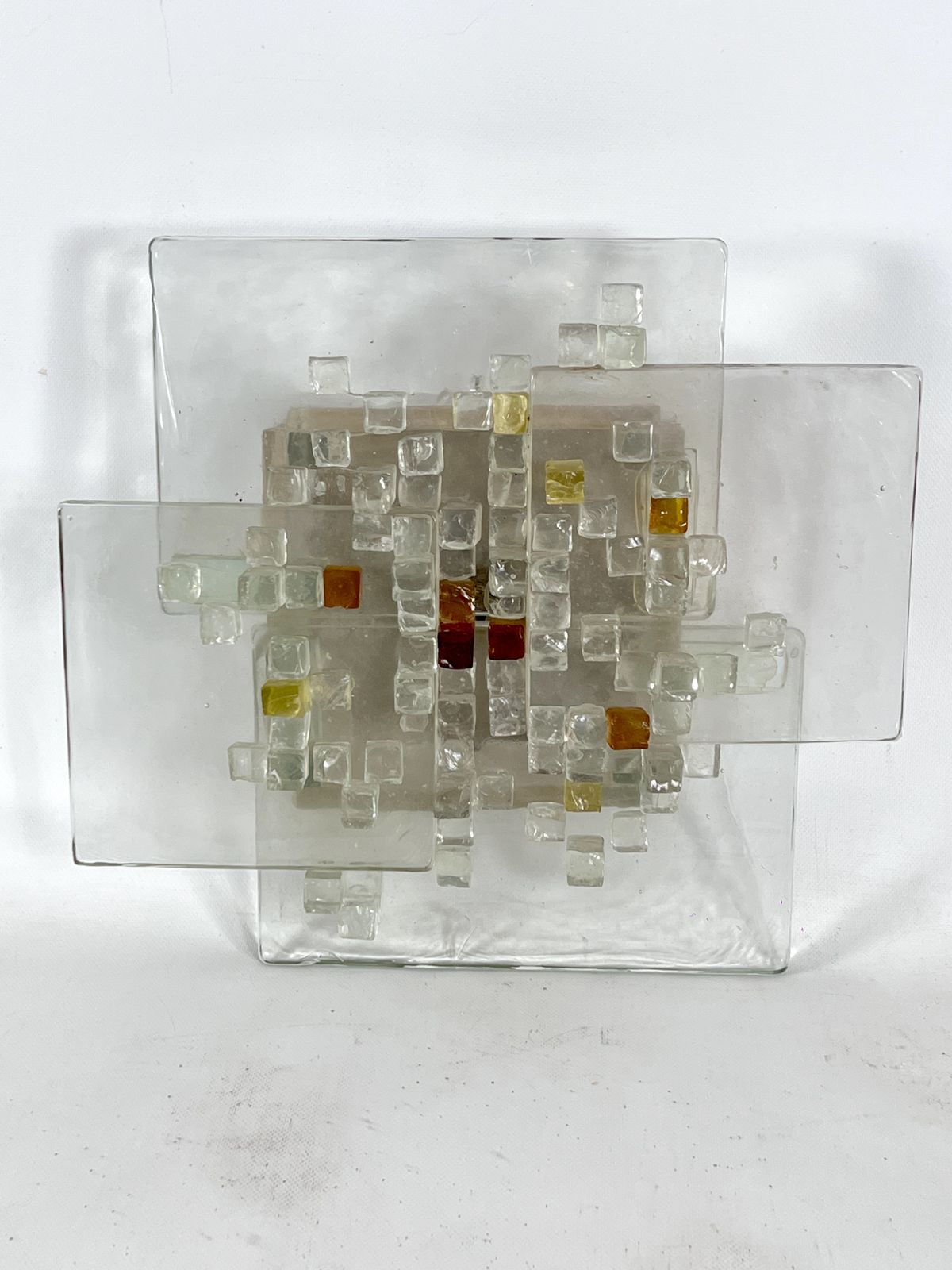 Mid Century Large Murano Glass Wall Light By Albano Poli For Poliarte. Italy 1970s photo furniture