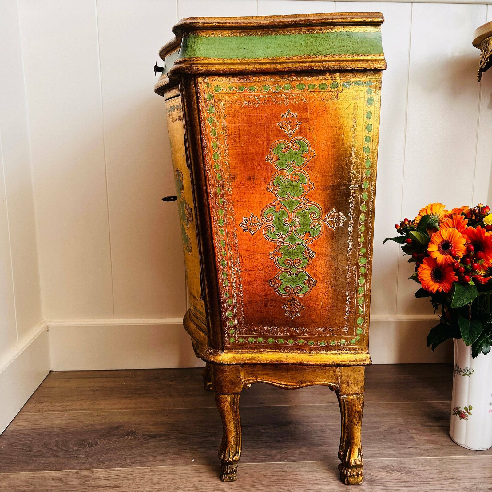 Vintage Display Cabinet, Venetian Cabinet With Key, Wood Display Cabinet, Home Design, Italian Furniture photo Furniture