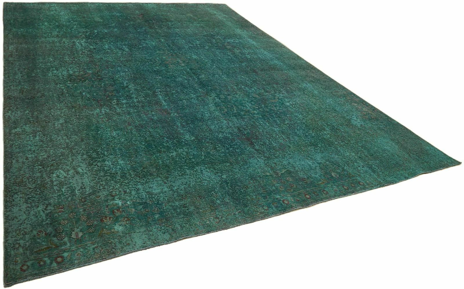 Handmade Turquoise 395 X 300 Cm Over Dyed Large Area Rug photo furniture
