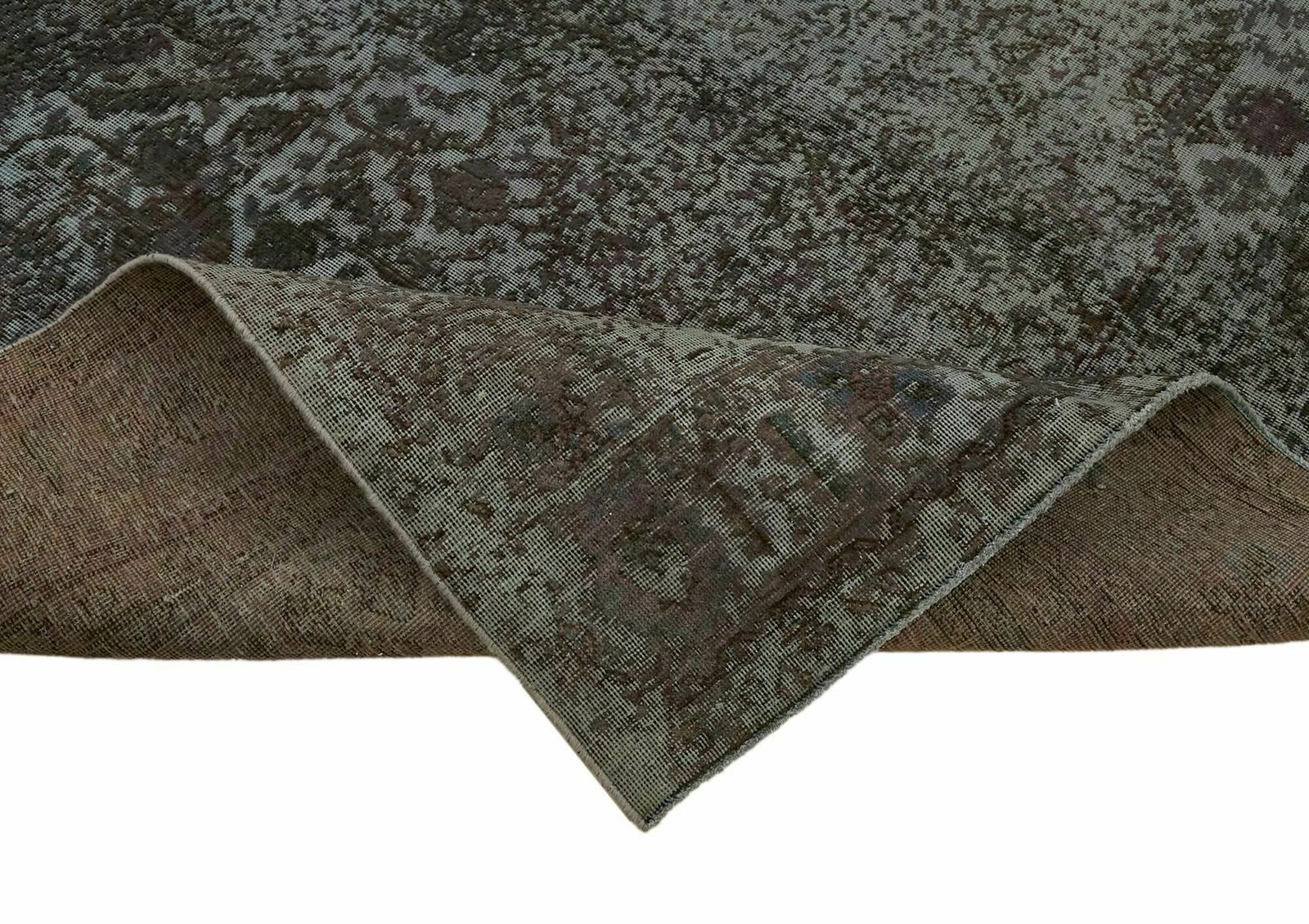 Handmade Grey 335 X 239 Cm Over Dyed Large Area Rug photo vinterior