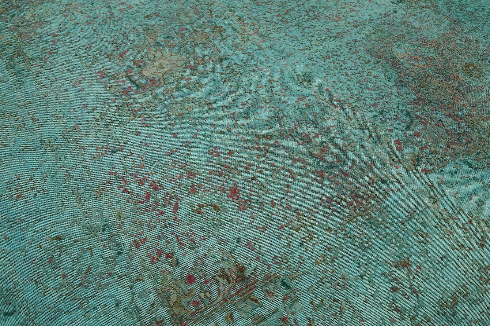 photo for sale Handmade 356 X 240 Cm Turquoise Over Dyed Large Area Rug