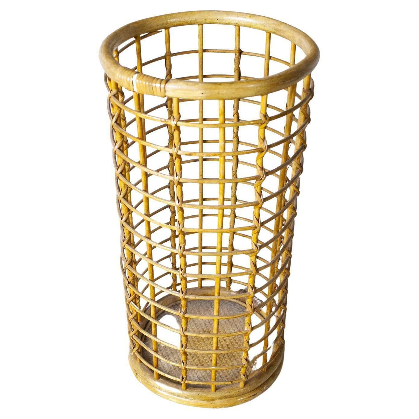 Italian Mid Century Bamboo Umbrella Stand From The Sixties photo furniture