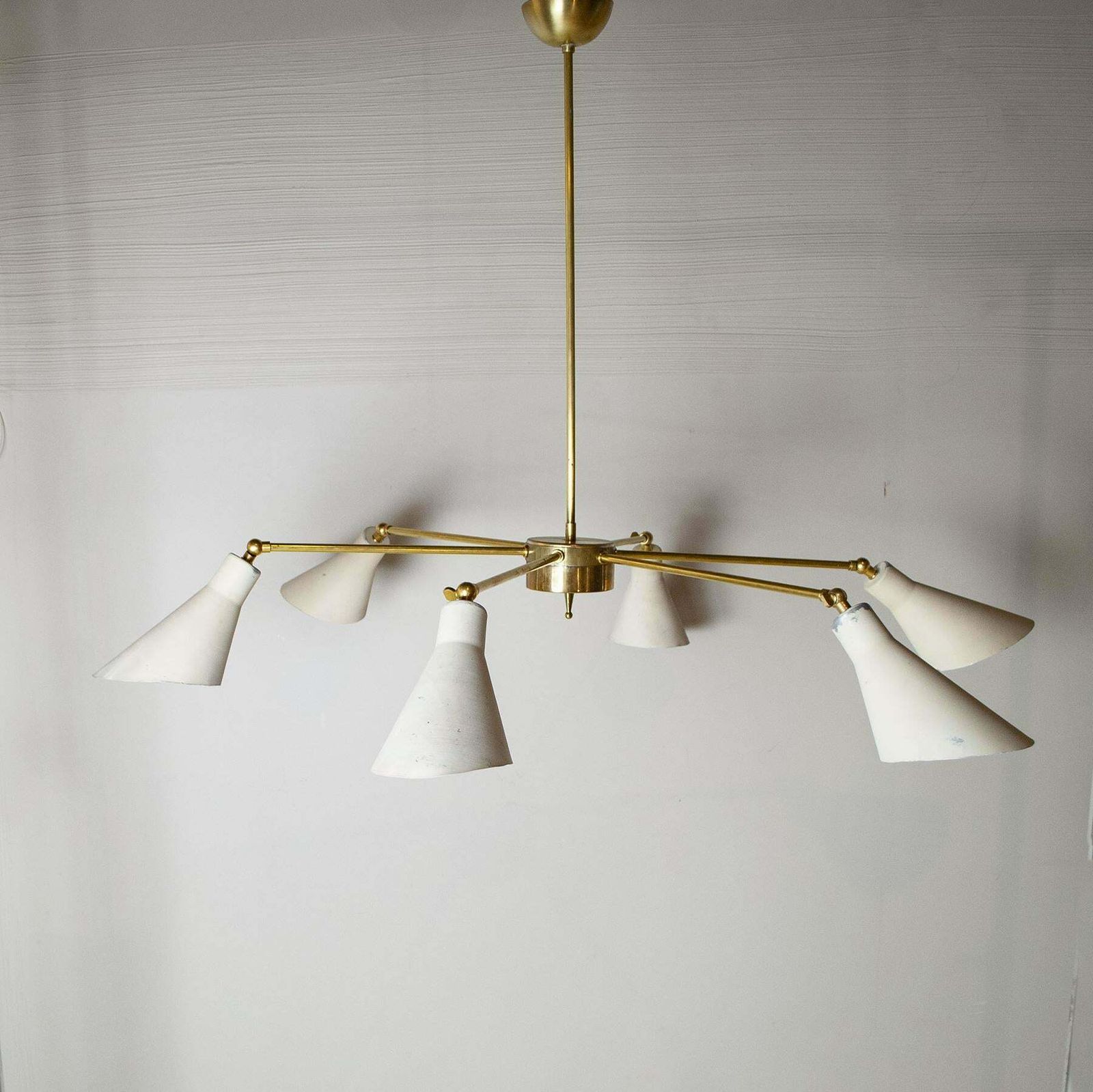 Sputnik Chandelier Stilnovo Style From The Fifties photo for sale