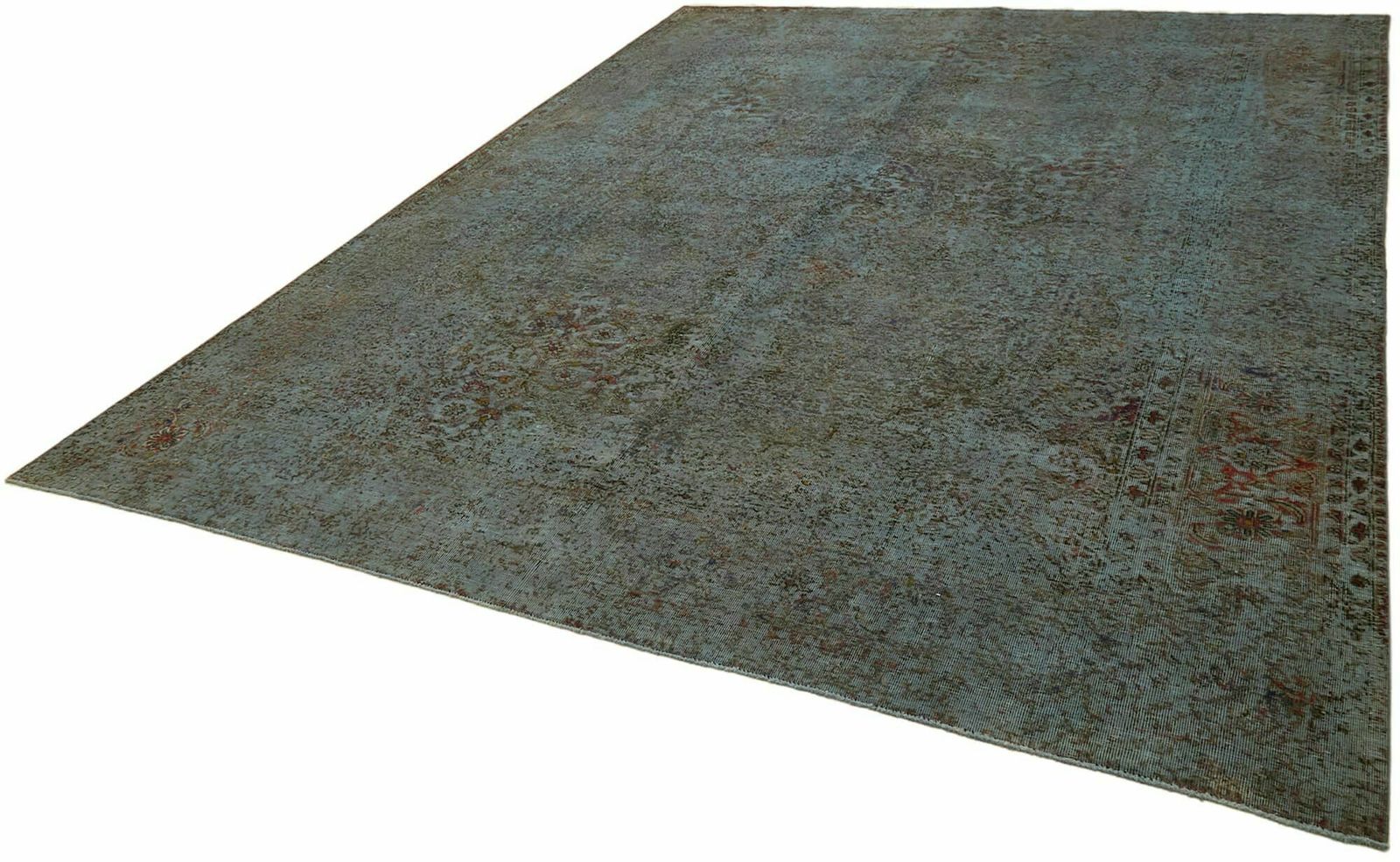 Handmade Grey 378 X 294 Cm Over Dyed Large Area Rug photo for sale