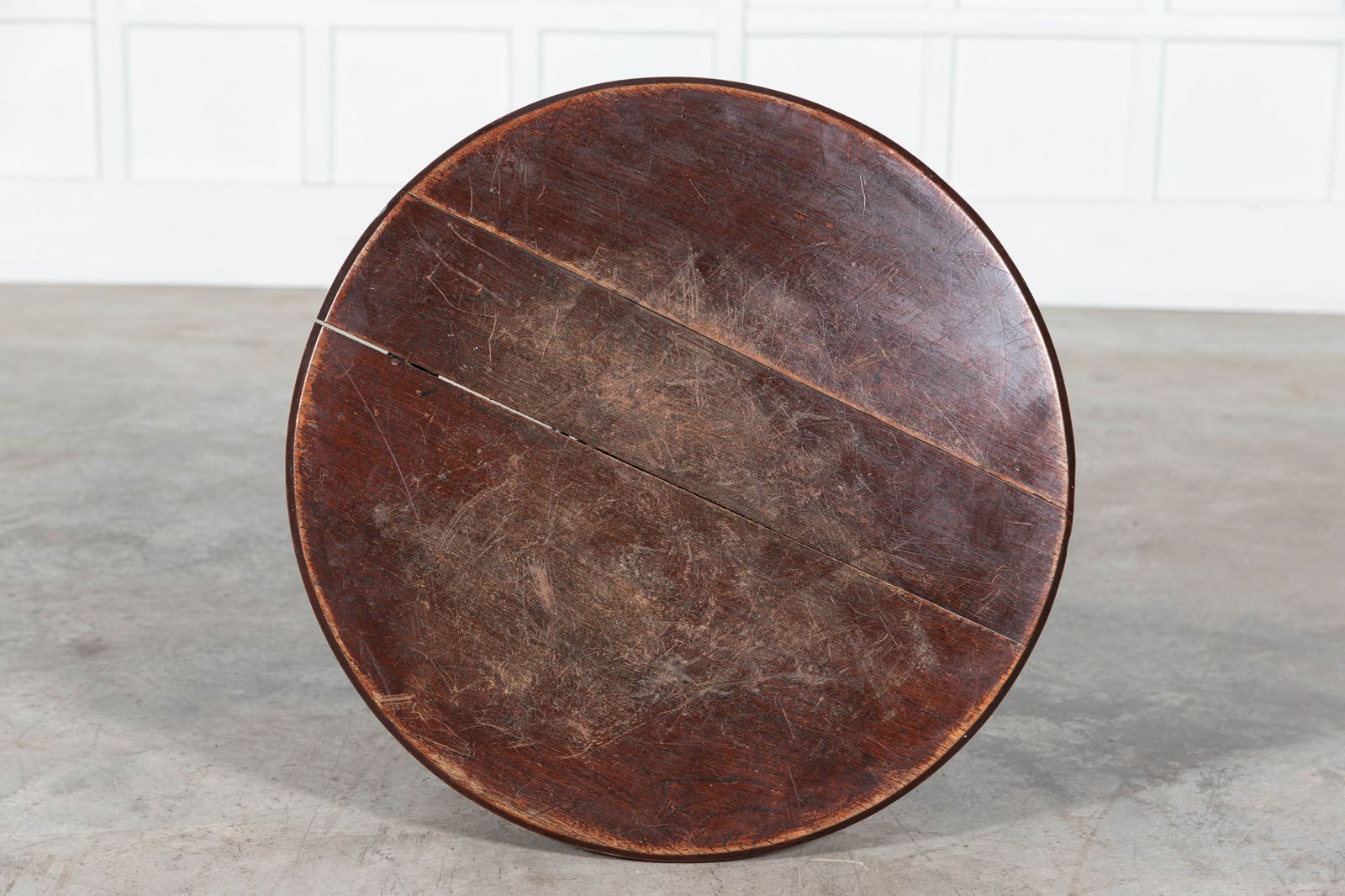 19thc English Coalbrookdale Iron & Mahogany Tavern Table photo for sale