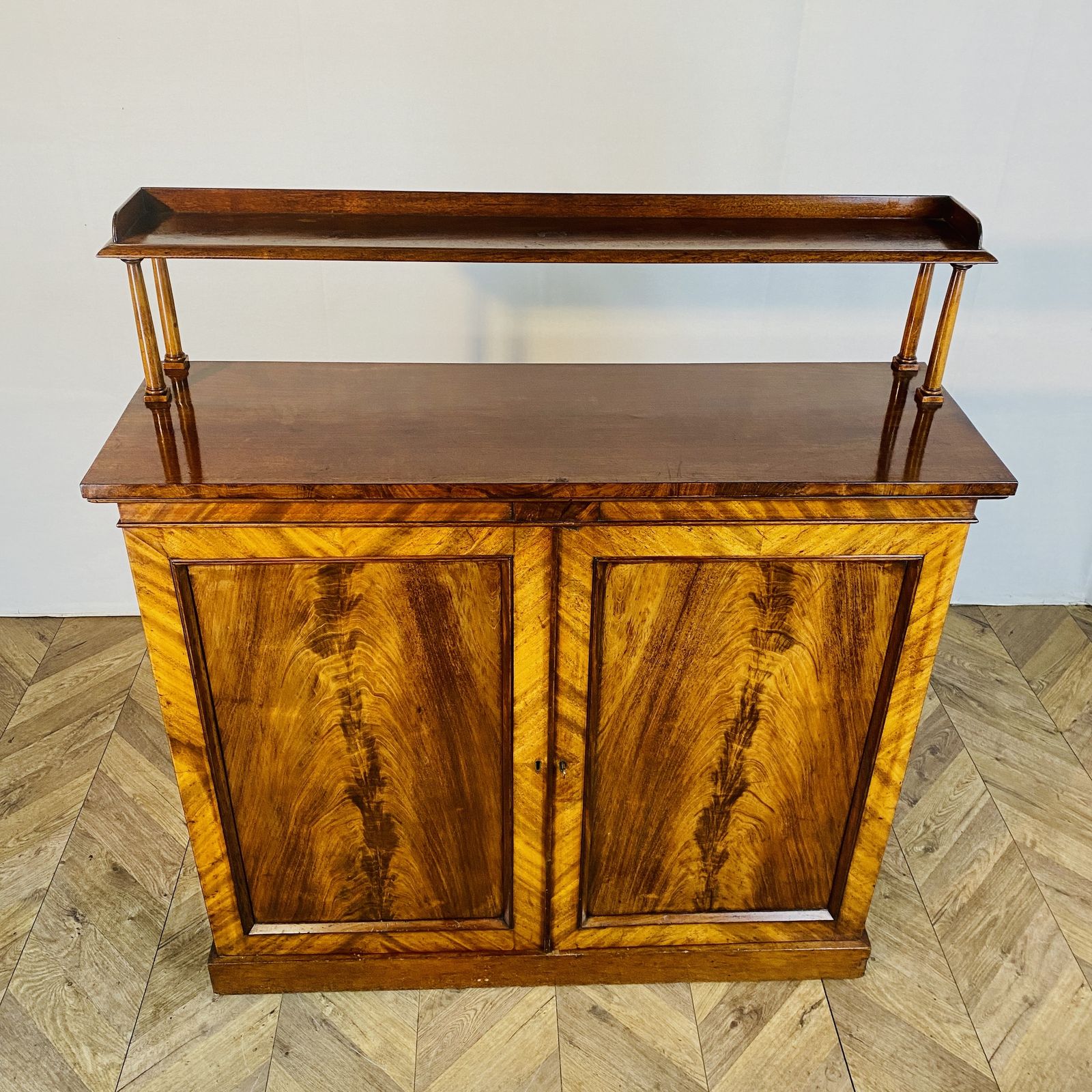 Antique English Mahogany Chiffonier With Upstand, 19th Century photo Furniture