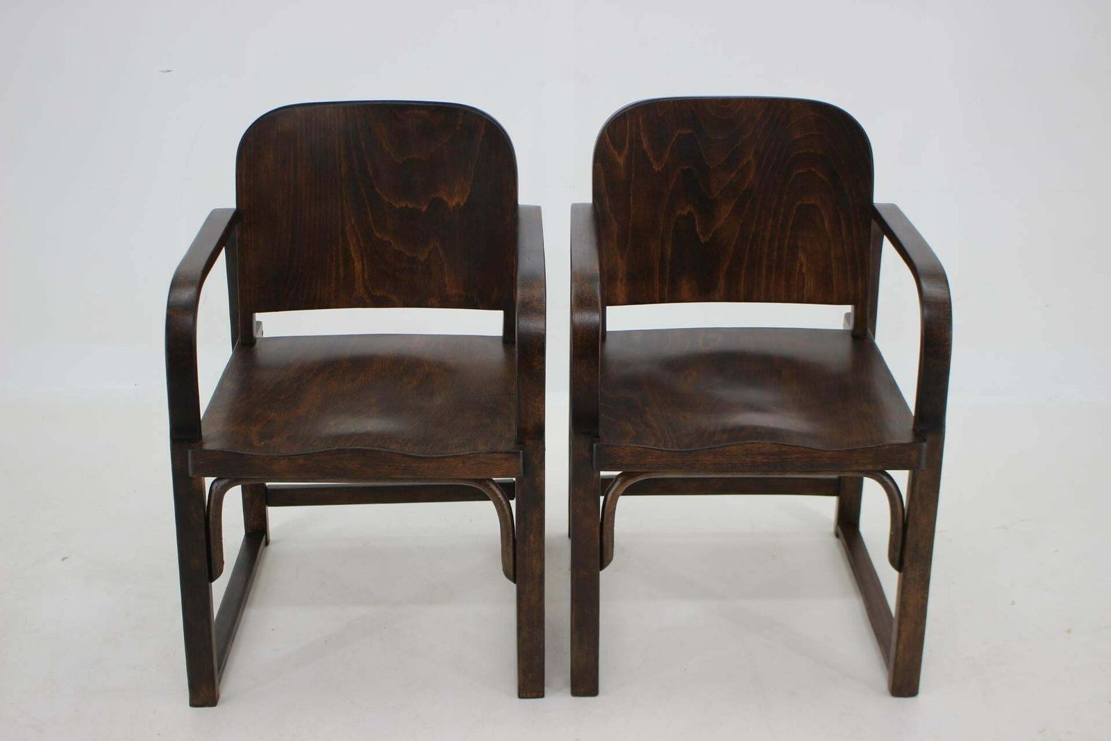 1930s Pair Of Thonet Bentwood Armchairs A745 By Tatra,Czechoslovakia photo Furniture