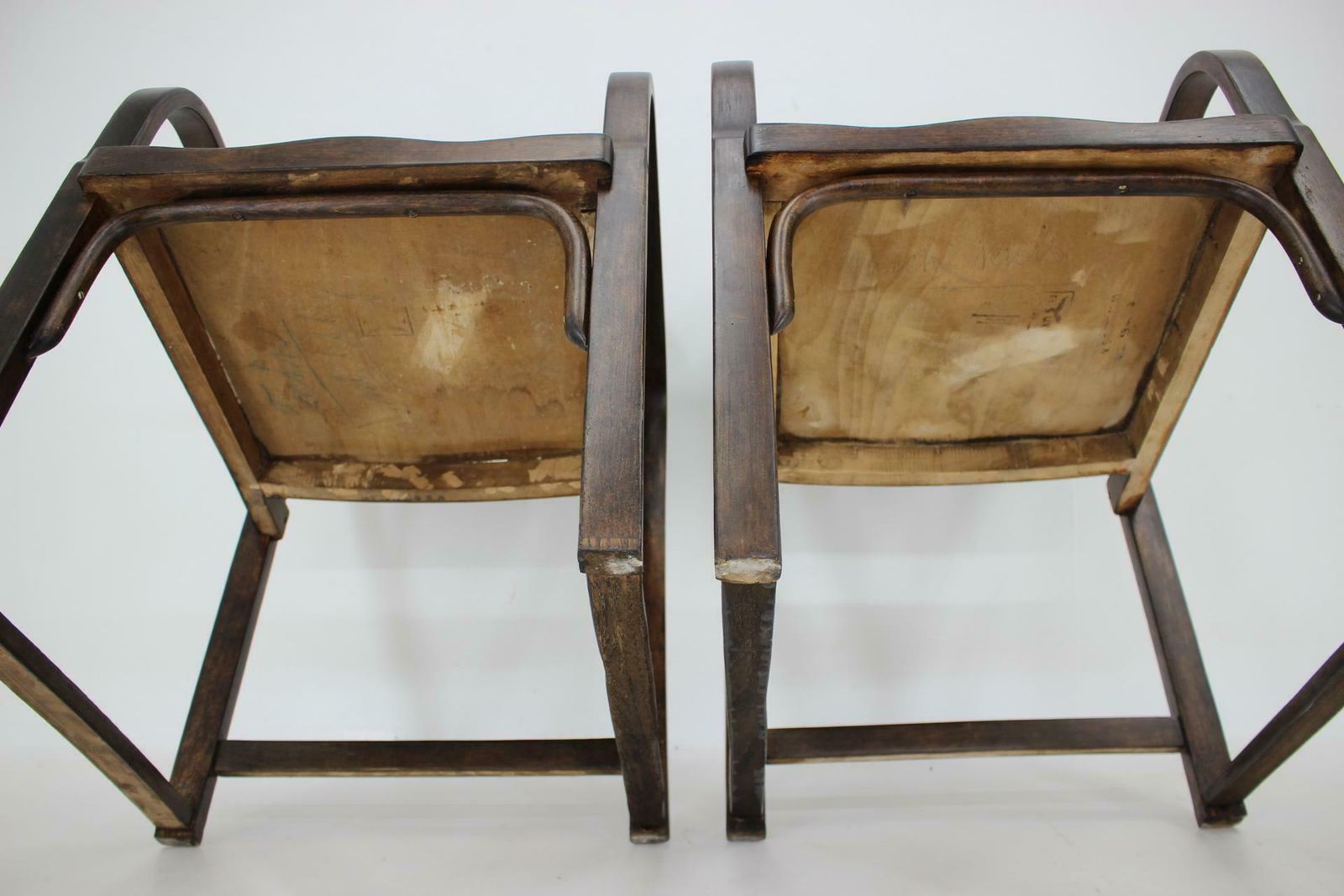 Furniture 1930s Pair Of Thonet Bentwood Armchairs A745 By Tatra,Czechoslovakia photo