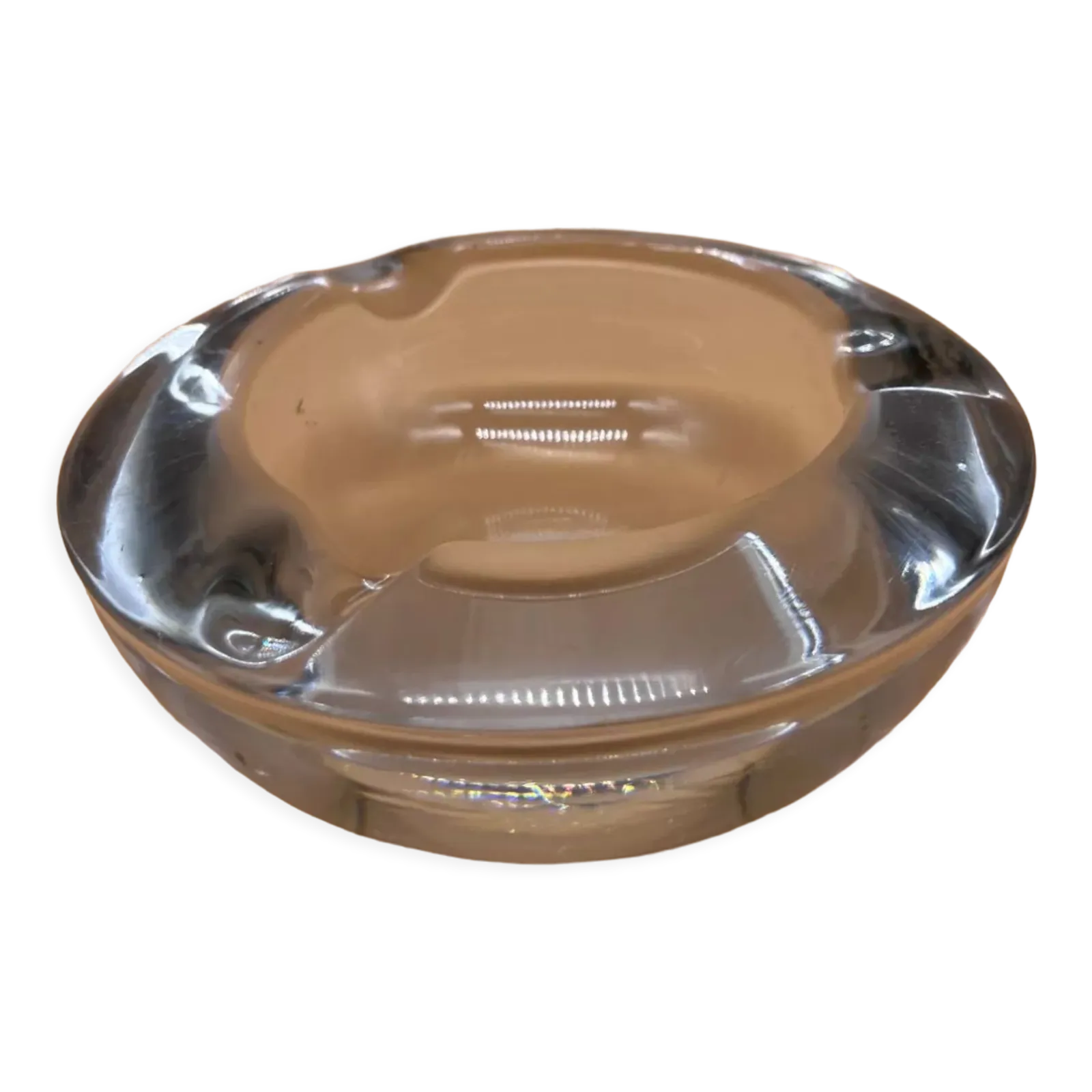 Crystal Ashtray, 1970s, Vintage