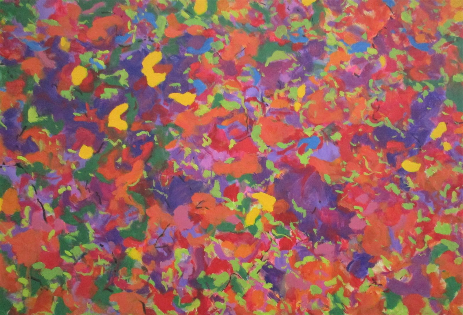 Early August Garden. Abstract Impressionist Painting By Phillip Alder
