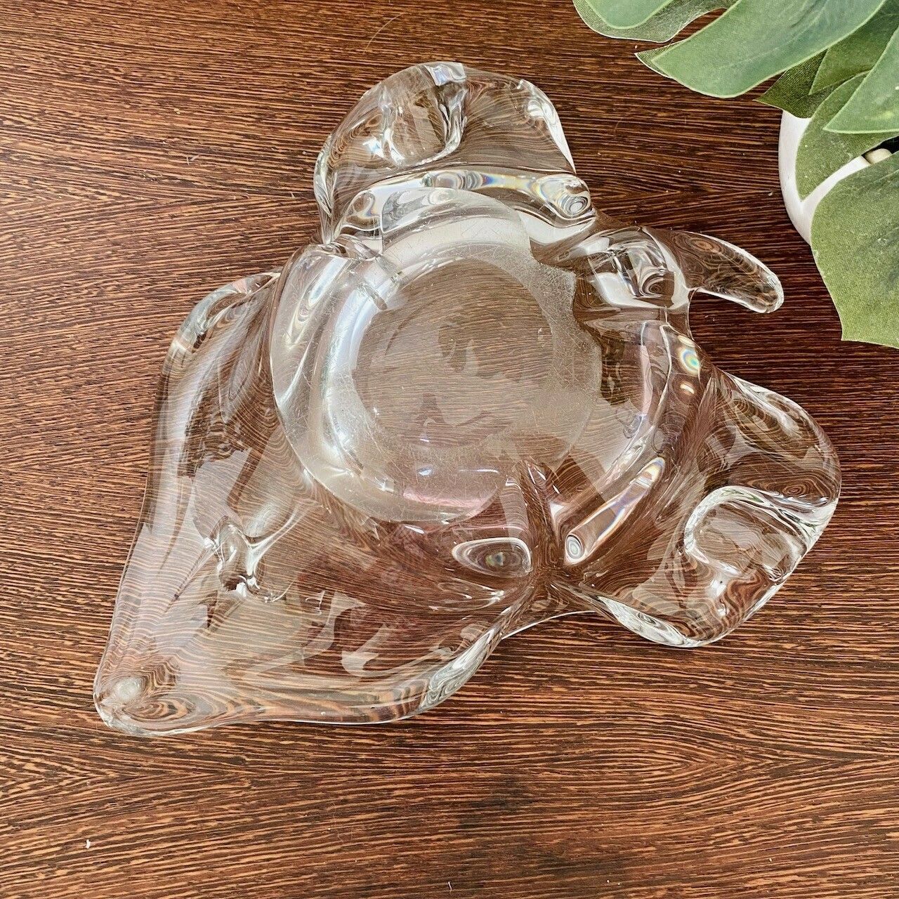 Cristallerie De Lorraine Leaf Bowl photo for sale