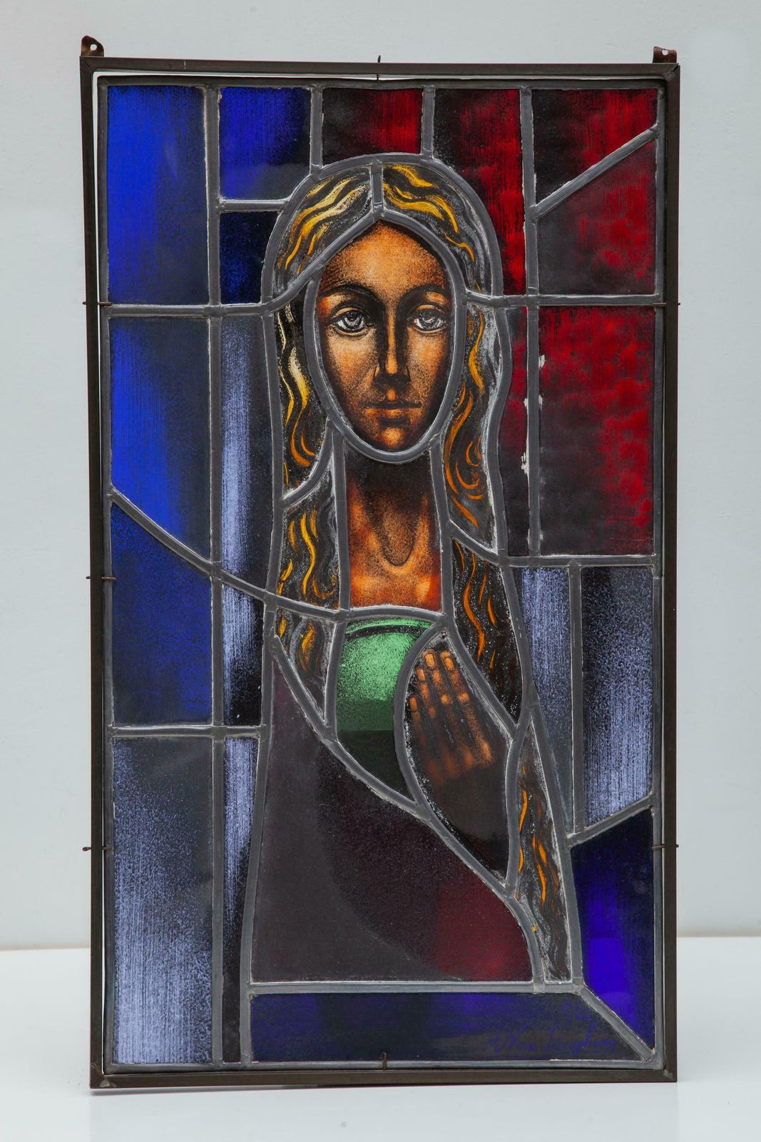 Art Deco Stained Glass, Belgium Artist, 1930s photo buy