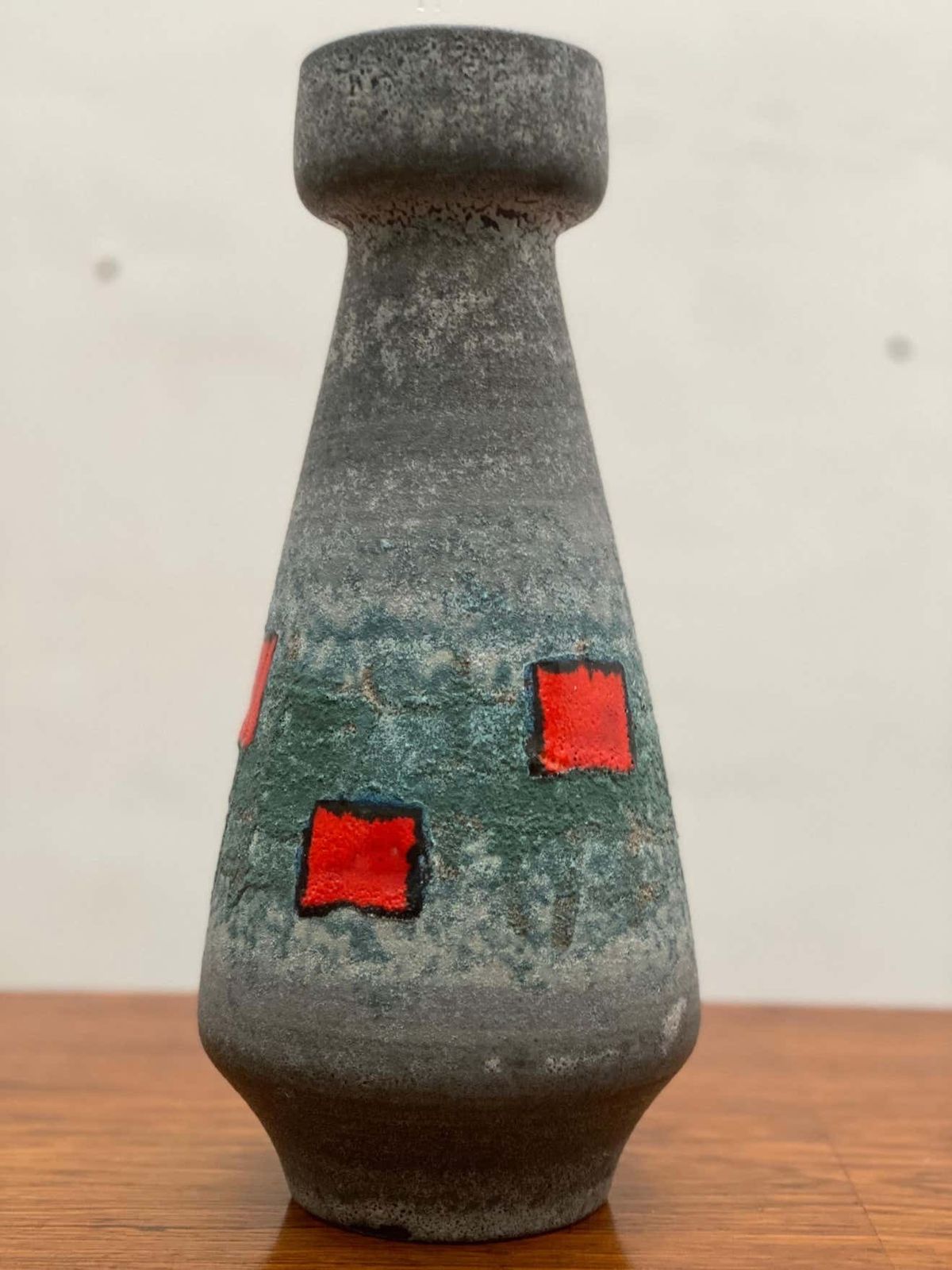 Op Art Vase Made By Bay Ceramics, Germany, 1960s photo for sale