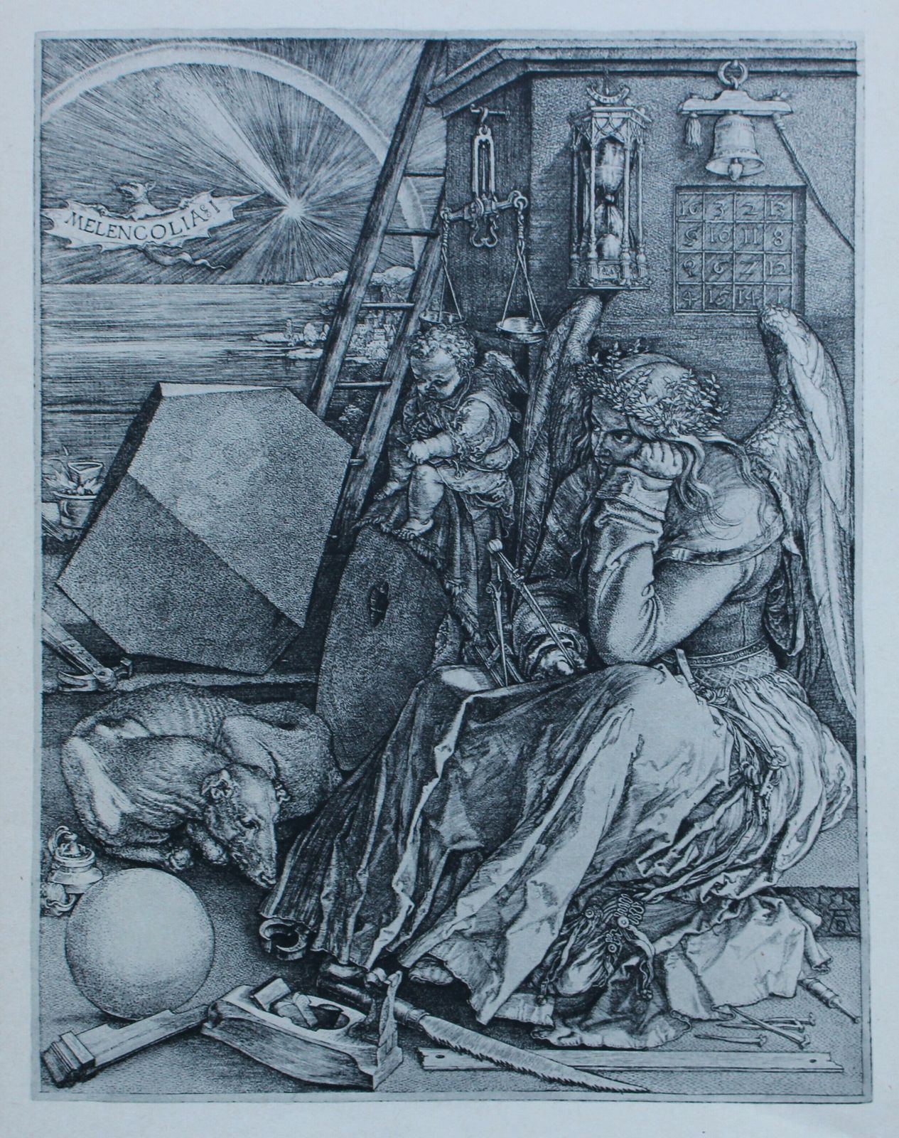 ‘Melancholia’, 1800s, Paper, Antique photo furniture