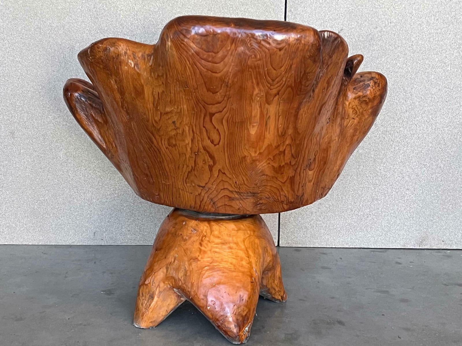 1950 Solid Wood Swivel Armchair Or Side Chair photo Furniture