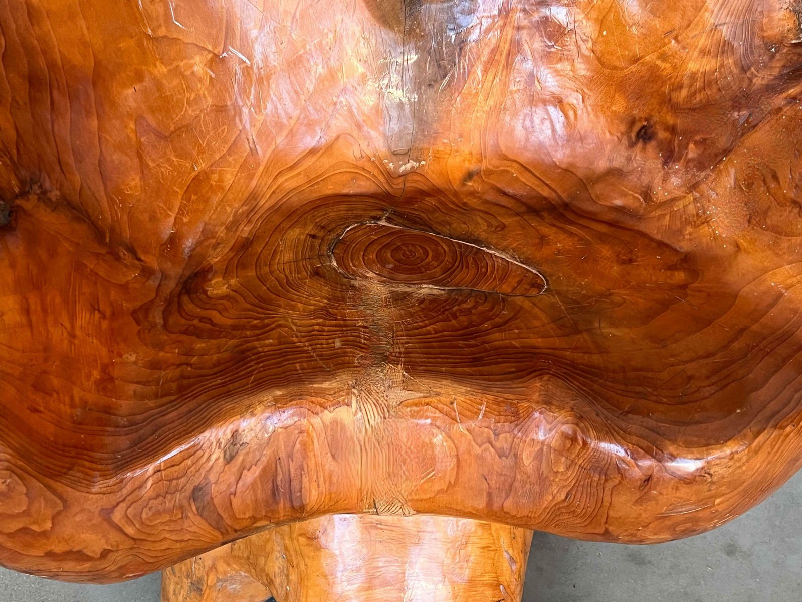 Fauteuil pivotant ou chaise d'appoint en bois massif, 1950 photo vinterior