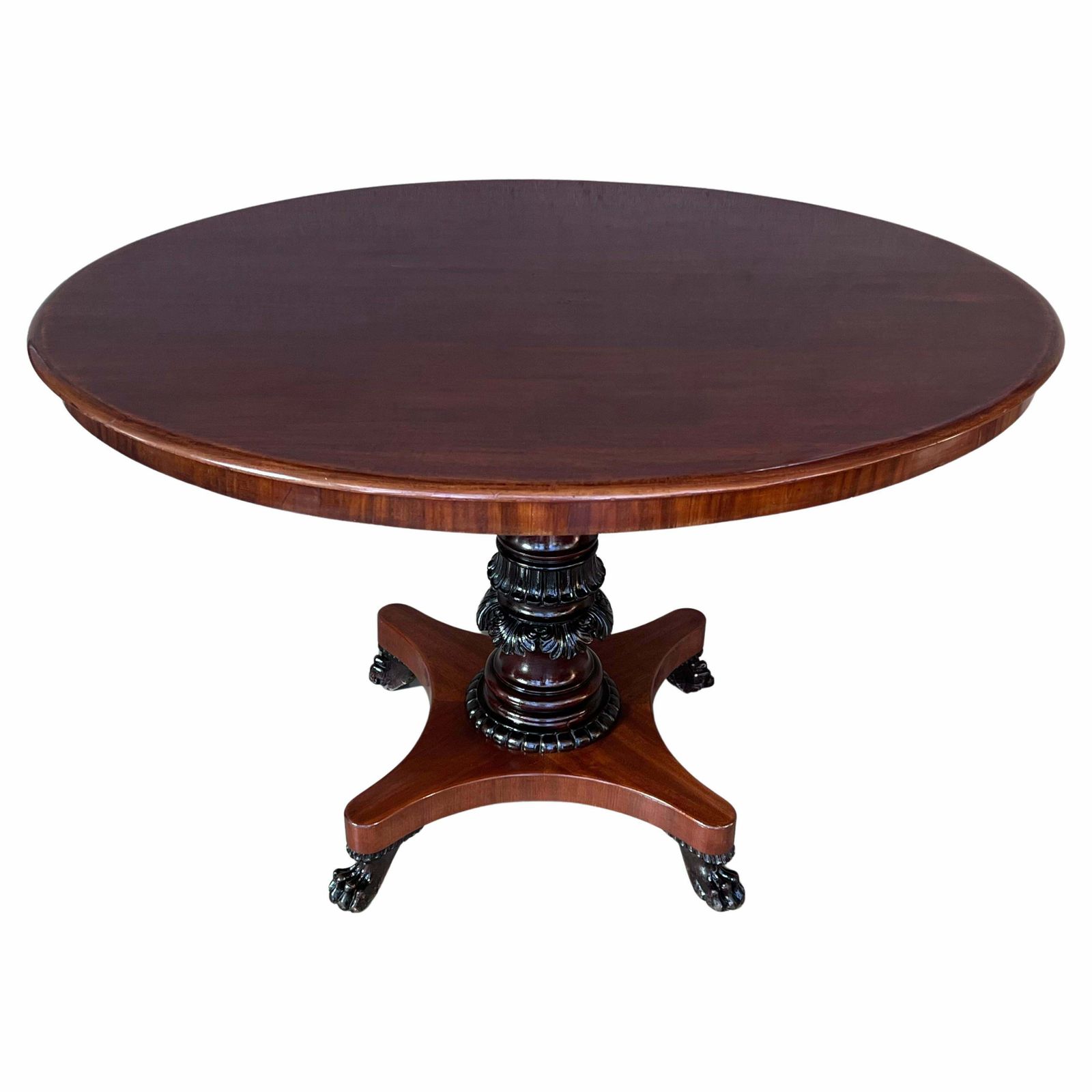 Mahogany Oval Table Circa The 19th Century