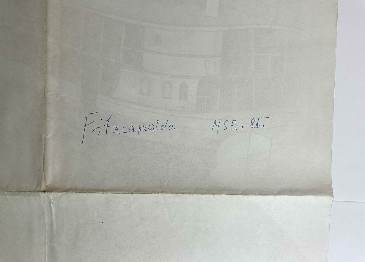 Movie Poster, Fitzcarraldo, Jan Tománek, 1982 photo vintage