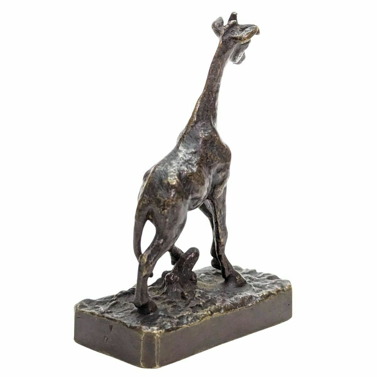 Miniature Animal Bronze The Giraffe Xixth Century photo Art