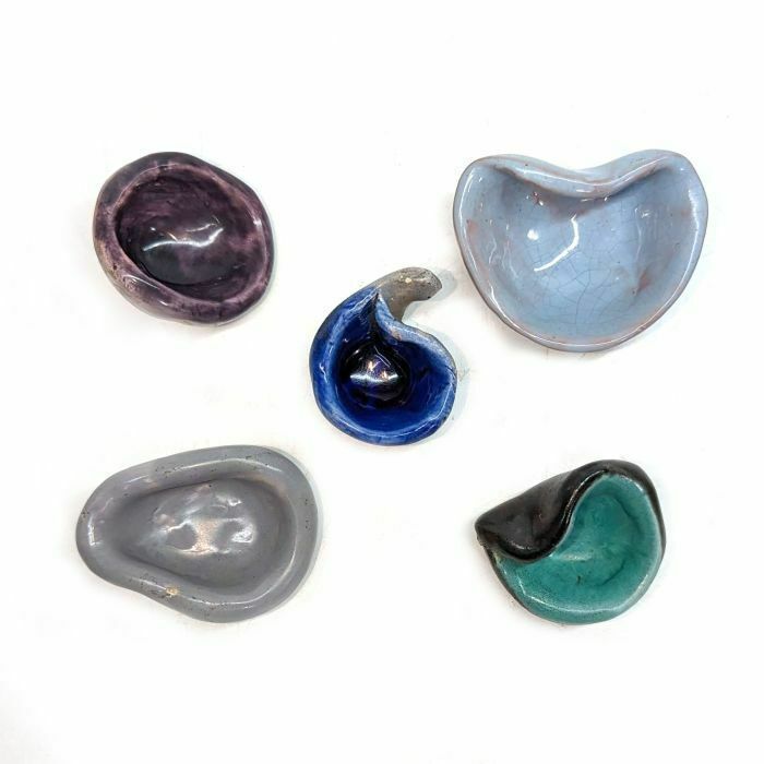 Series Of 5 Small Ceramic Ashtrays From The 50s/60s By Paulette Toma photo furniture