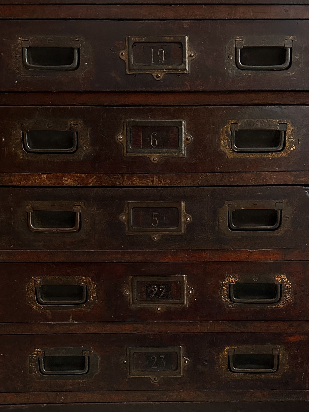 Antique Military Mahogany Brass Chest Of Workshop Haberdashery Shop Drawers photo furniture
