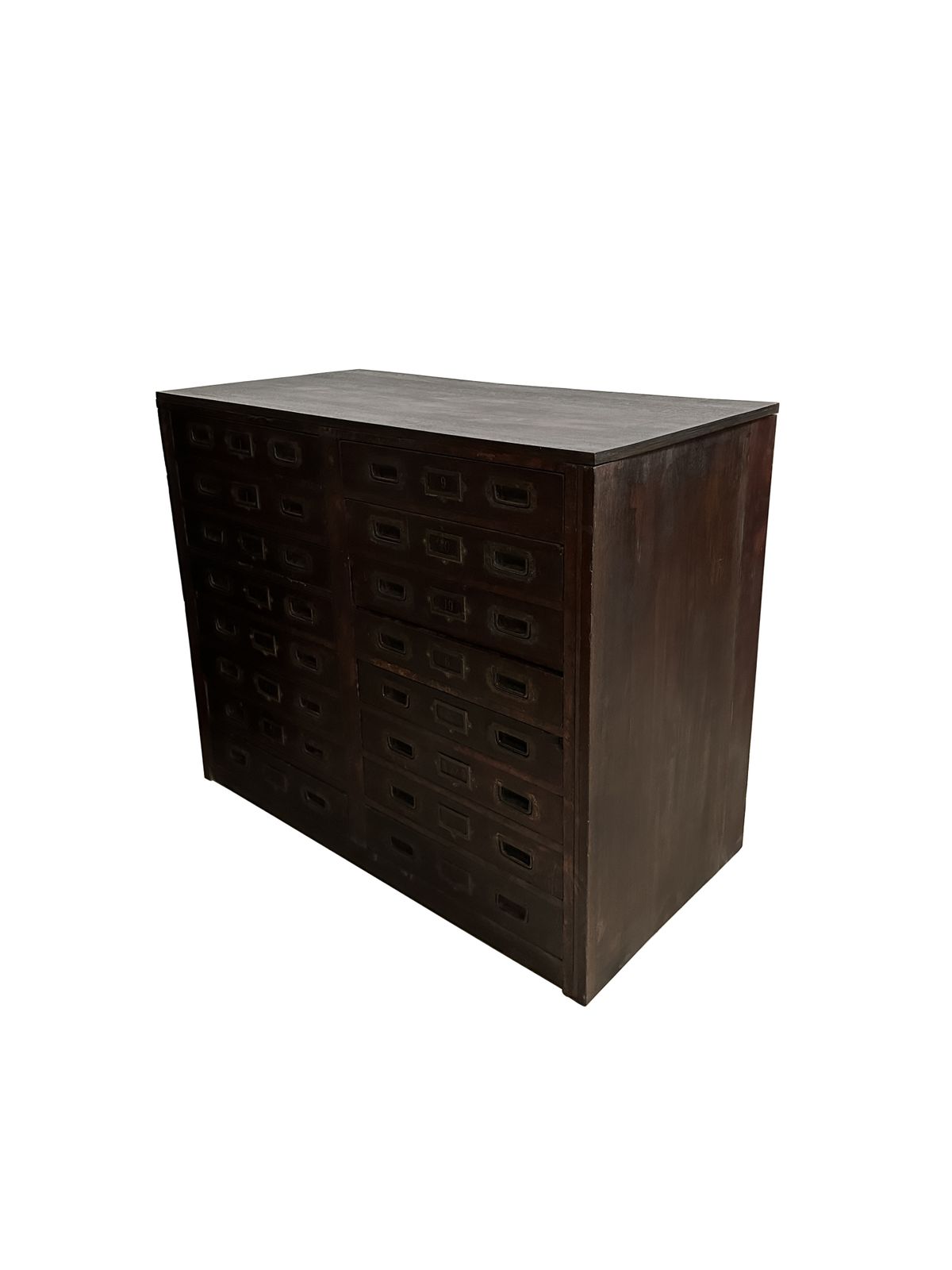 Antique Military Mahogany Brass Chest Of Workshop Haberdashery Shop Drawers photo 2995.0