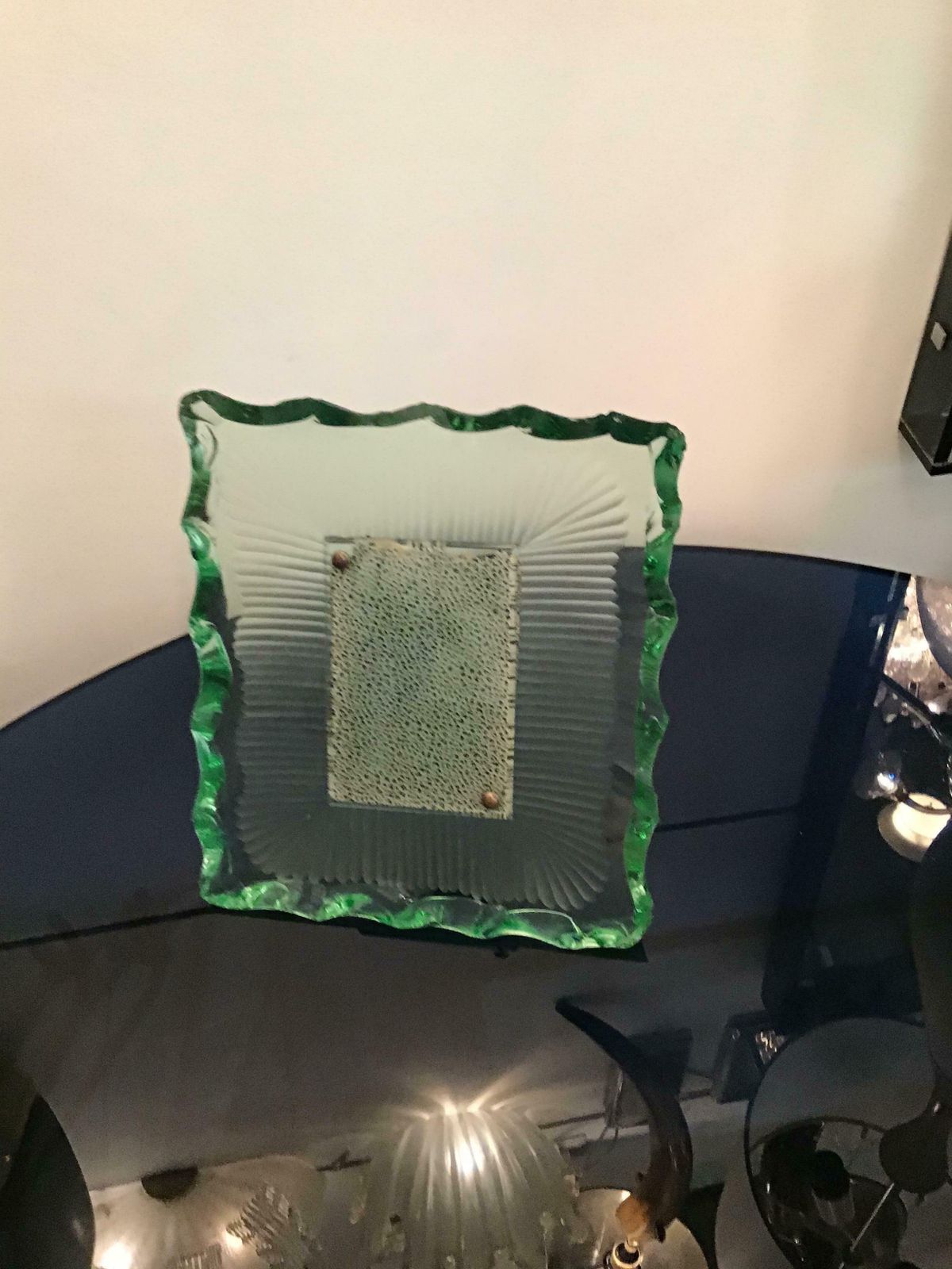 Fontana Arte Frame 1940 Glass Brass Italy photo furniture