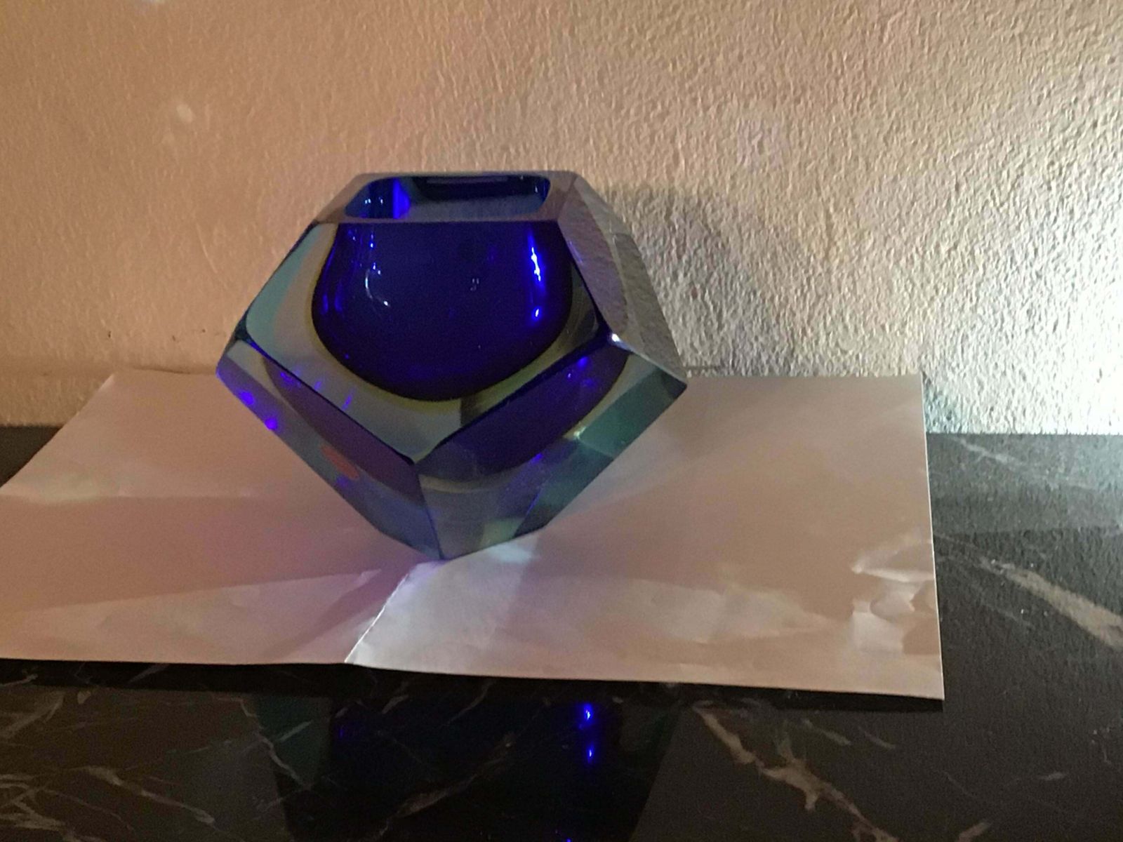 363.0 Seguso Flavio Poli Ashtray Ciottola Murano Glass 1950 Italy photo