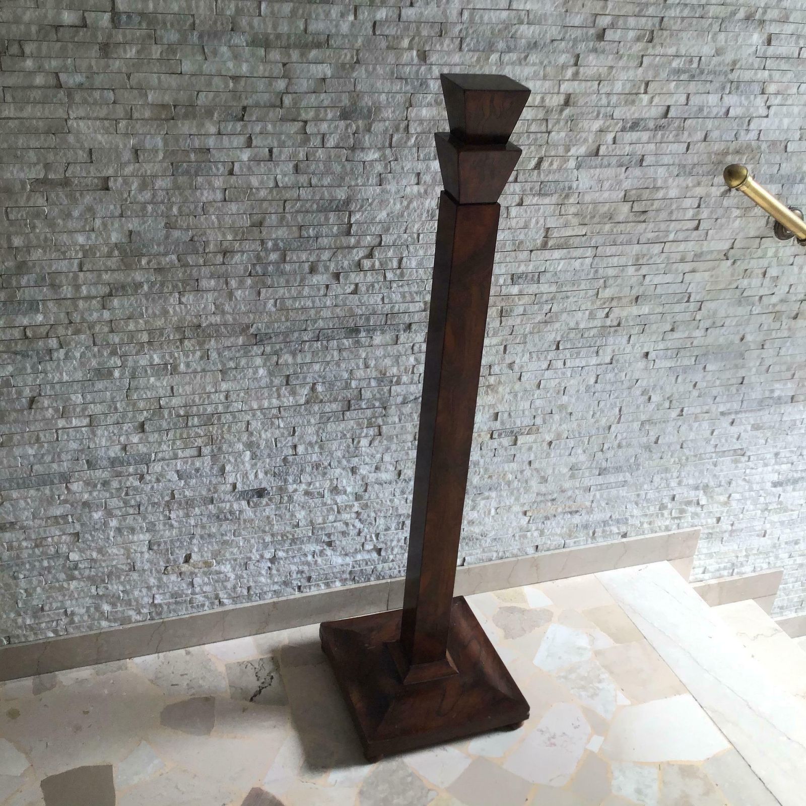 Home Fixtures Column Wood Walnut 1930 Italy, 1800s photo
