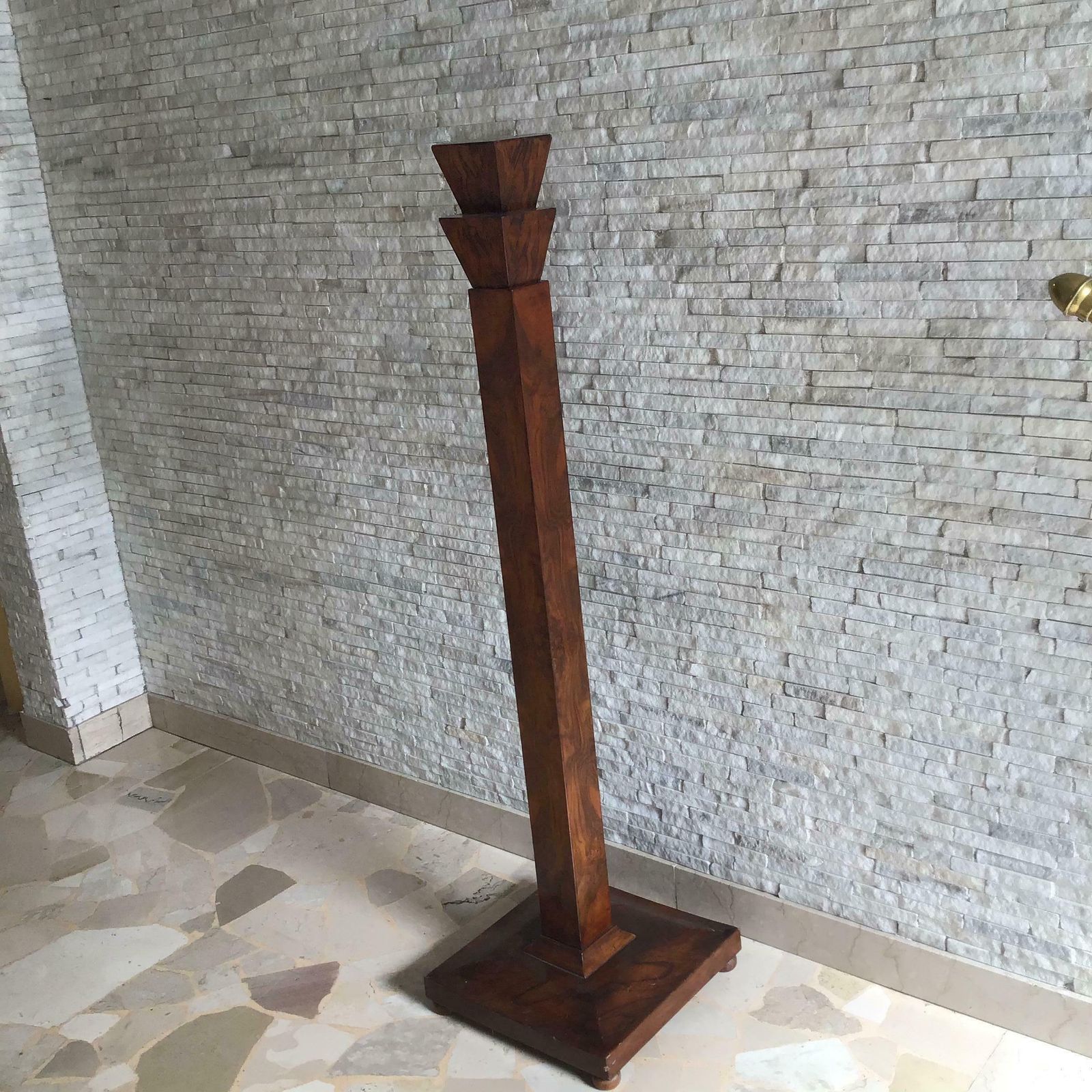 1269.0 Column Wood Walnut 1930 Italy, 1800s photo